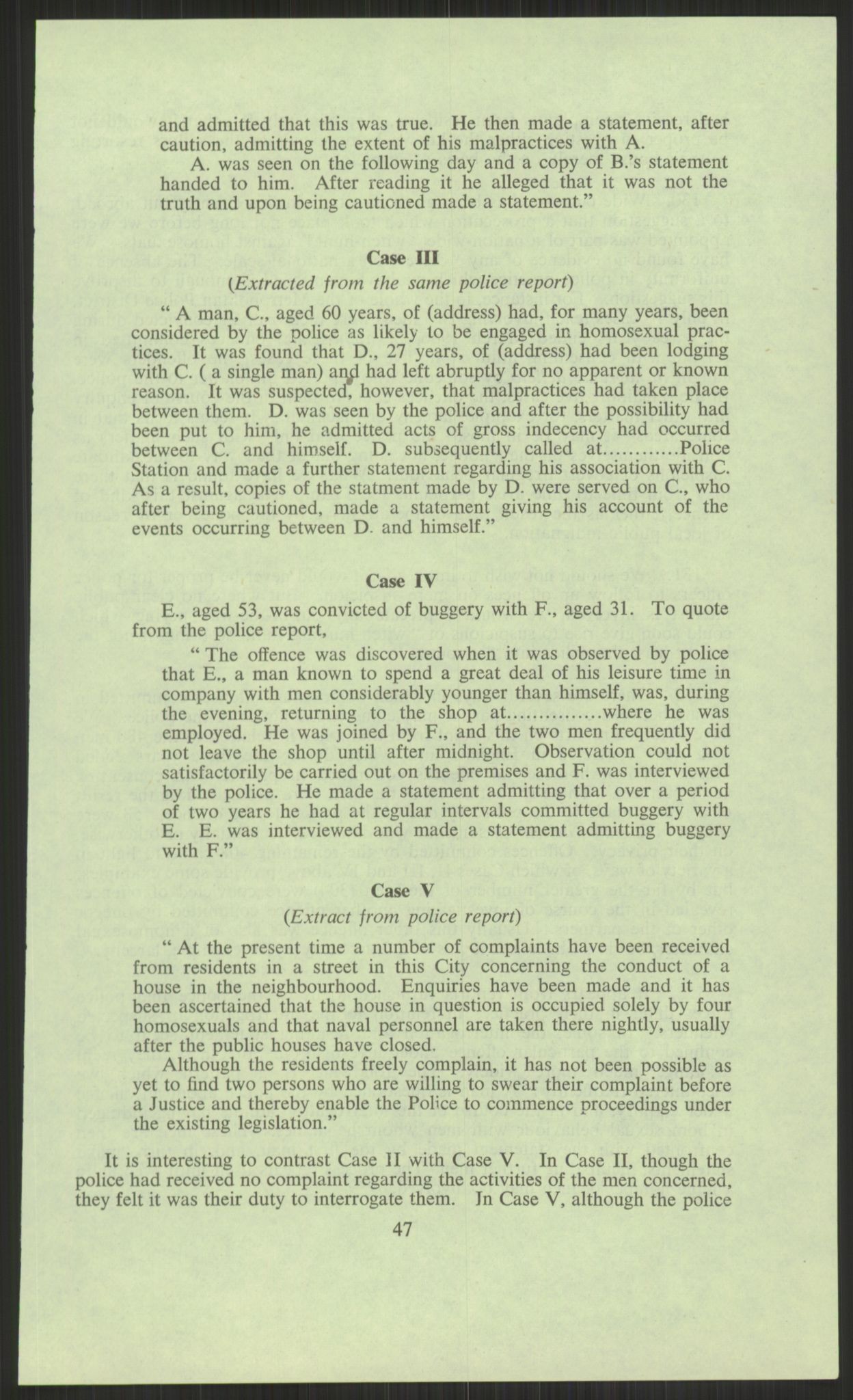 Justisdepartementet, Lovavdelingen, AV/RA-S-3212/D/De/L0029/0001: Straffeloven / Straffelovens revisjon: 5 - Ot. prp. nr.  41 - 1945: Homoseksualiet. 3 mapper, 1956-1970, s. 631