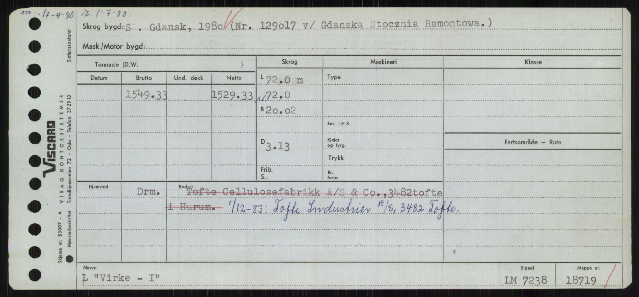 Sjøfartsdirektoratet med forløpere, Skipsmålingen, AV/RA-S-1627/H/Hc/L0001: Lektere, A-Y, s. 631