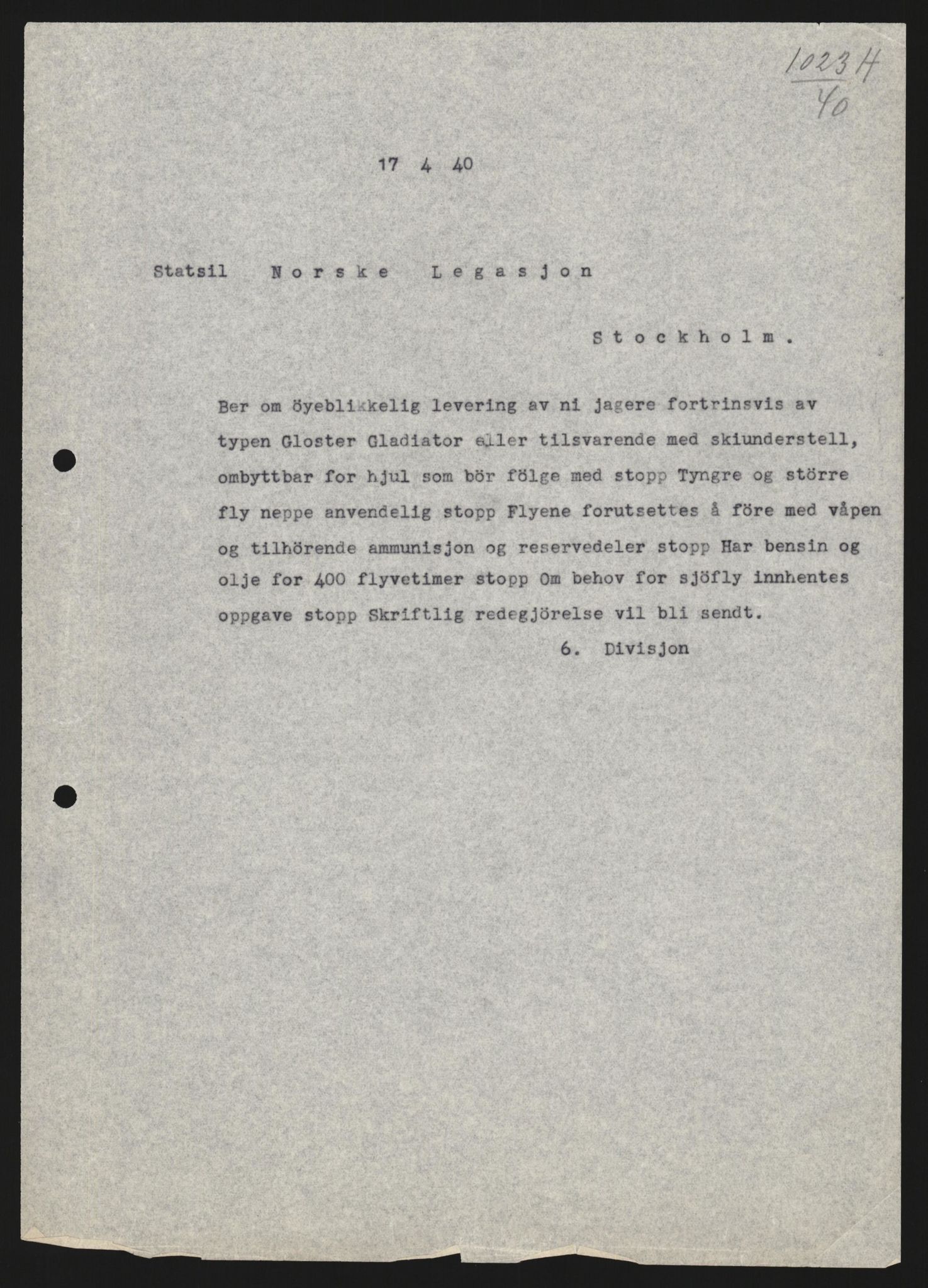 Forsvaret, Forsvarets krigshistoriske avdeling, AV/RA-RAFA-2017/Y/Yb/L0122: II-C-11-600  -  6. Divisjon med avdelinger, 1940, s. 31