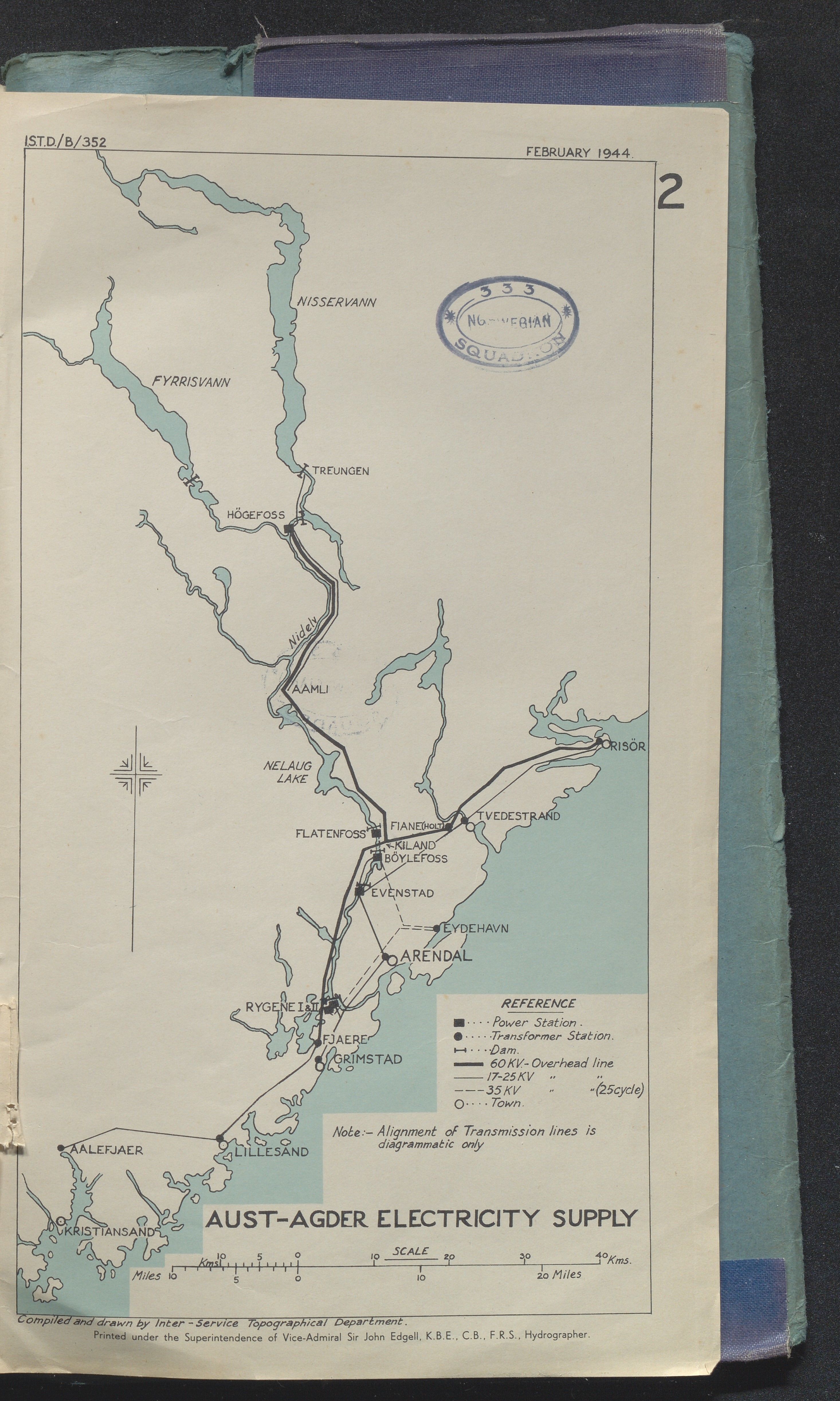 Inter-Services Topographic Department, AAKS/PA-3083/F/L0001: Arendal Port and Town, 1944