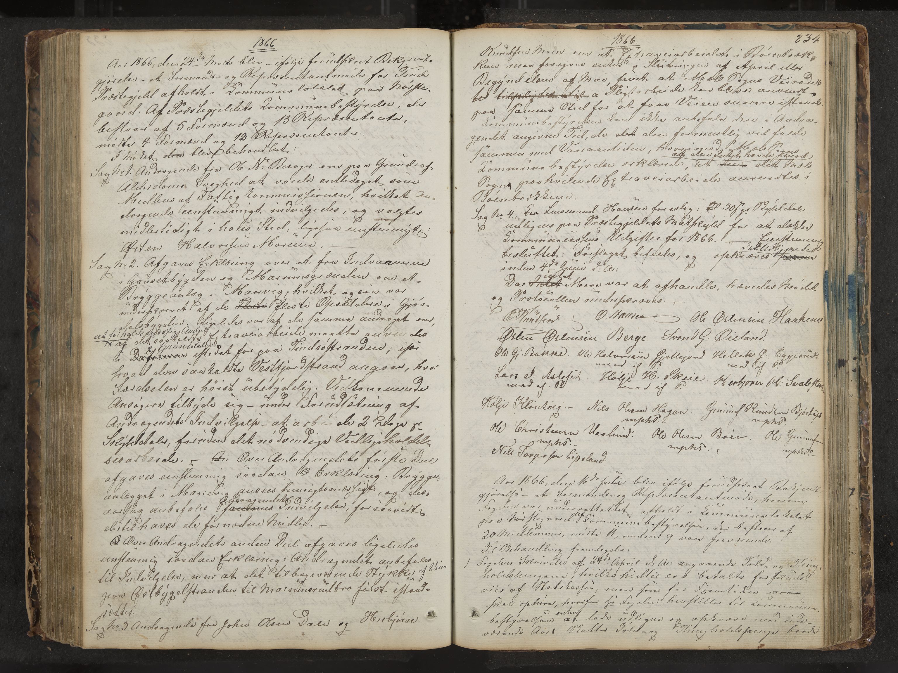 Tinn formannskap og sentraladministrasjon, IKAK/0826021-1/A/Aa/L0001: Møtebok, 1838-1882, s. 234