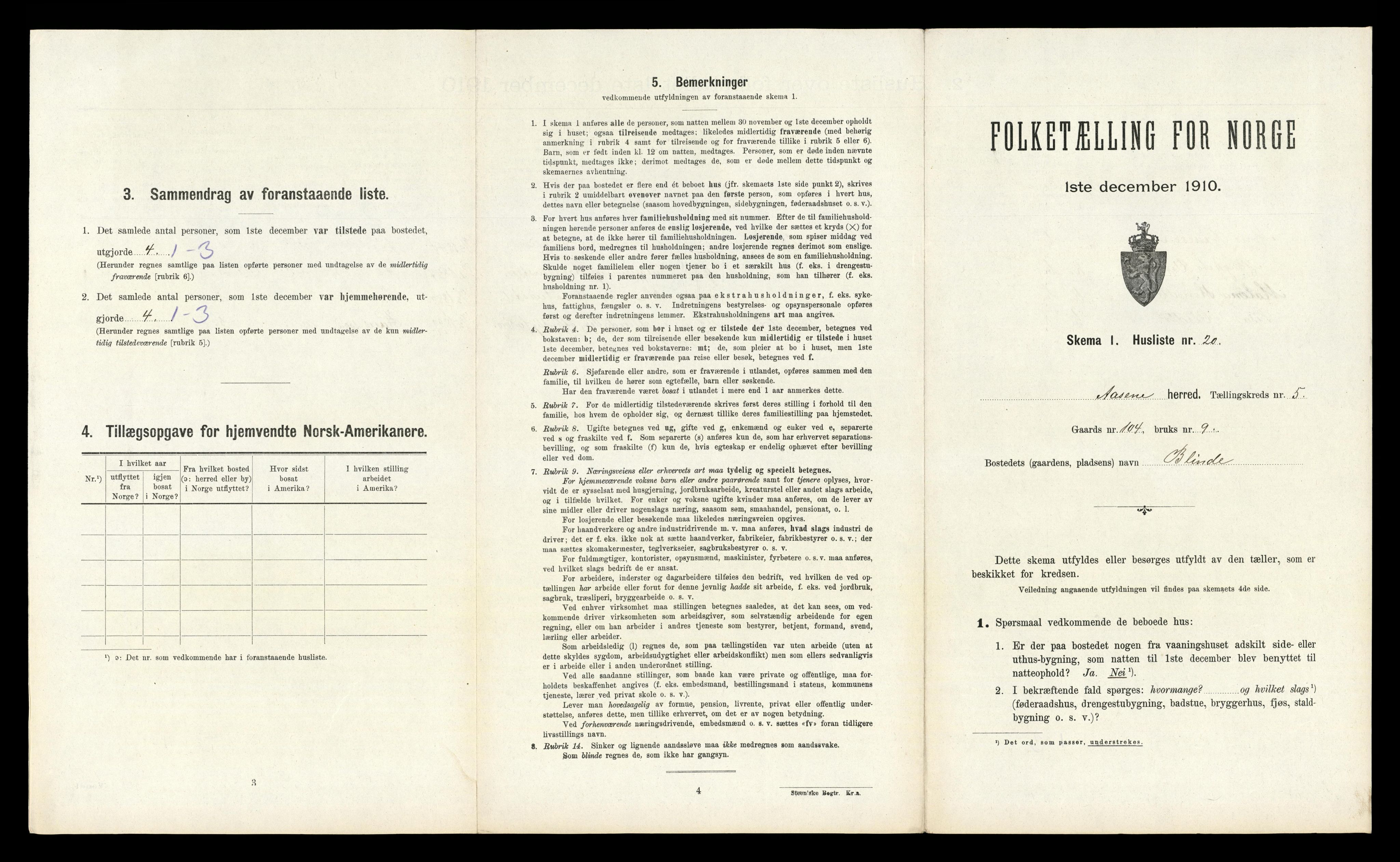 RA, Folketelling 1910 for 1255 Åsane herred, 1910, s. 285