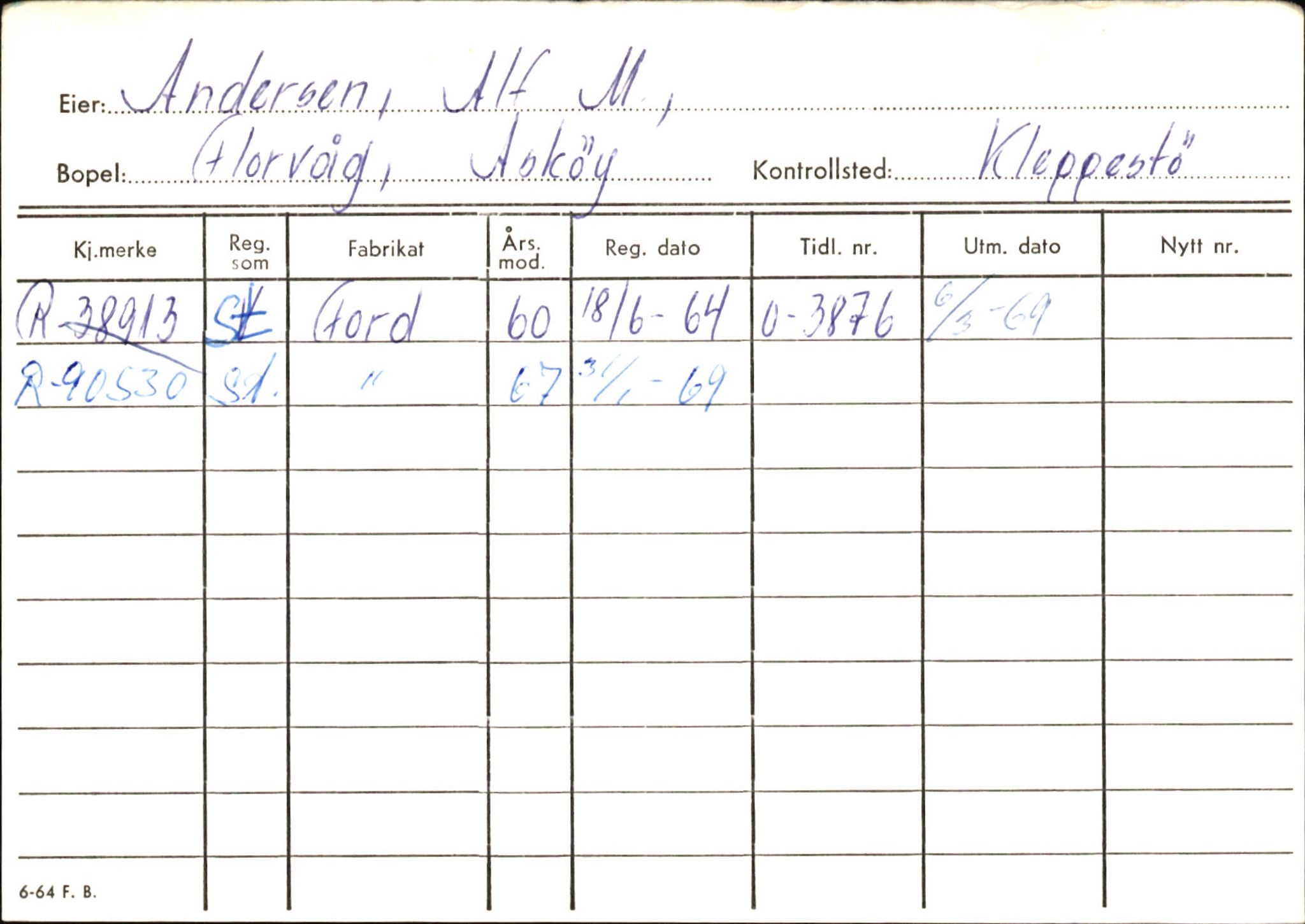 Statens vegvesen, Hordaland vegkontor, AV/SAB-A-5201/2/Ha/L0001: R-eierkort A, 1920-1971, s. 934