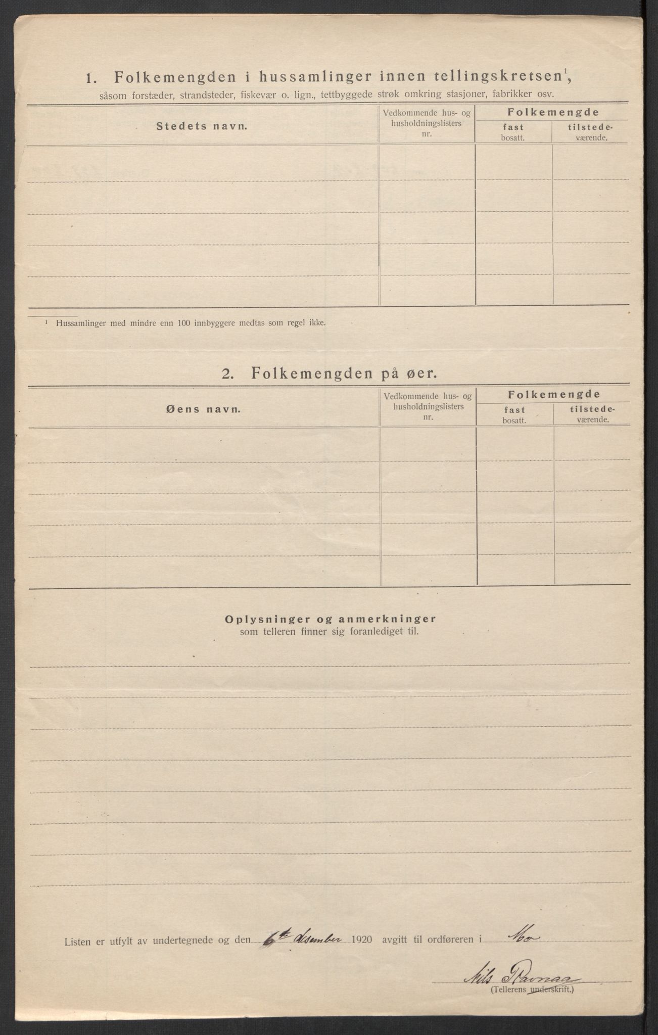 SAT, Folketelling 1920 for 1833 Mo herred, 1920, s. 52