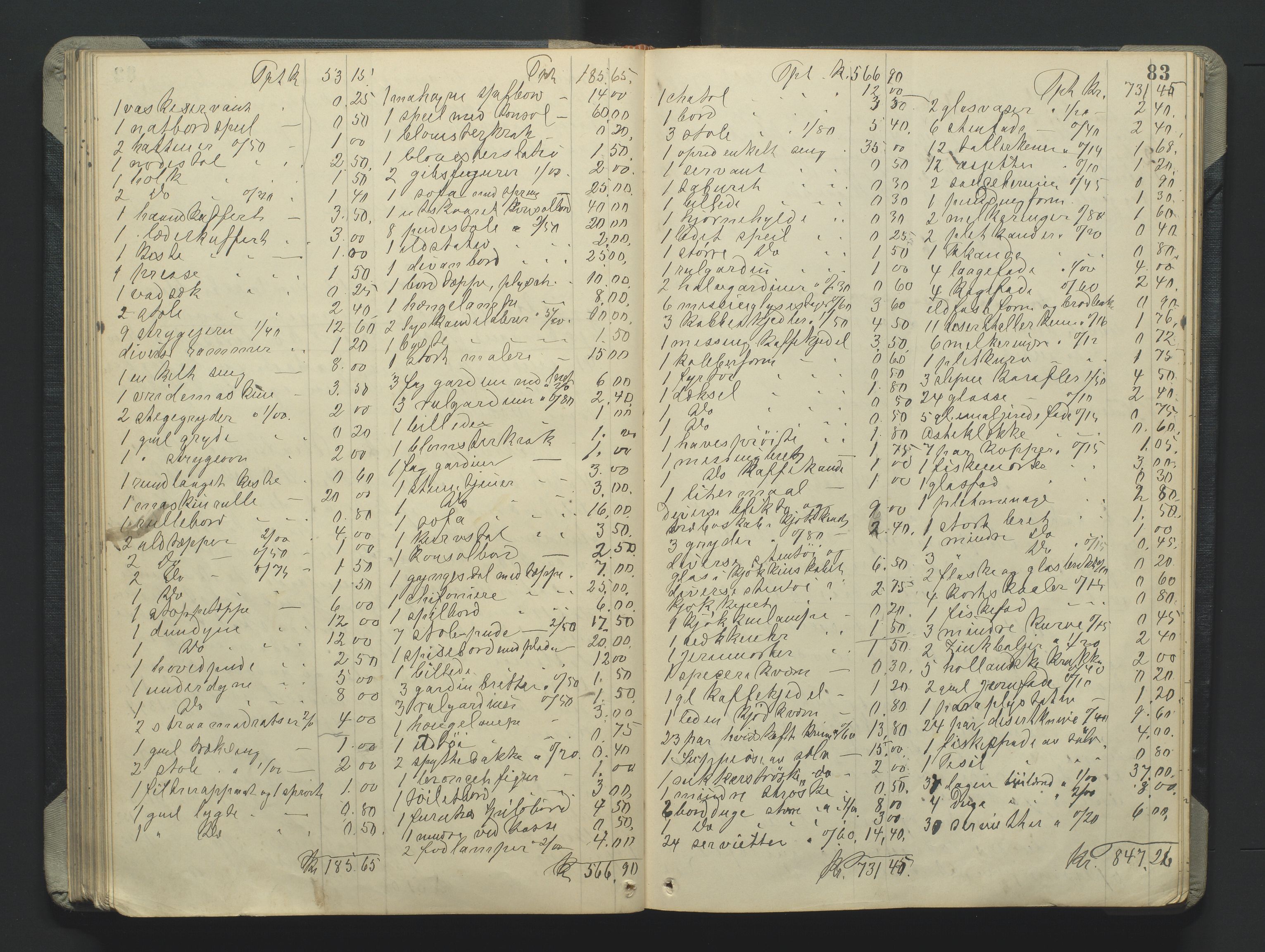 Grimstad byfogd, AV/SAK-1222-0003/H/Hc/L0009: Skifteprotokoll nr. 9, 1908-1918, s. 83