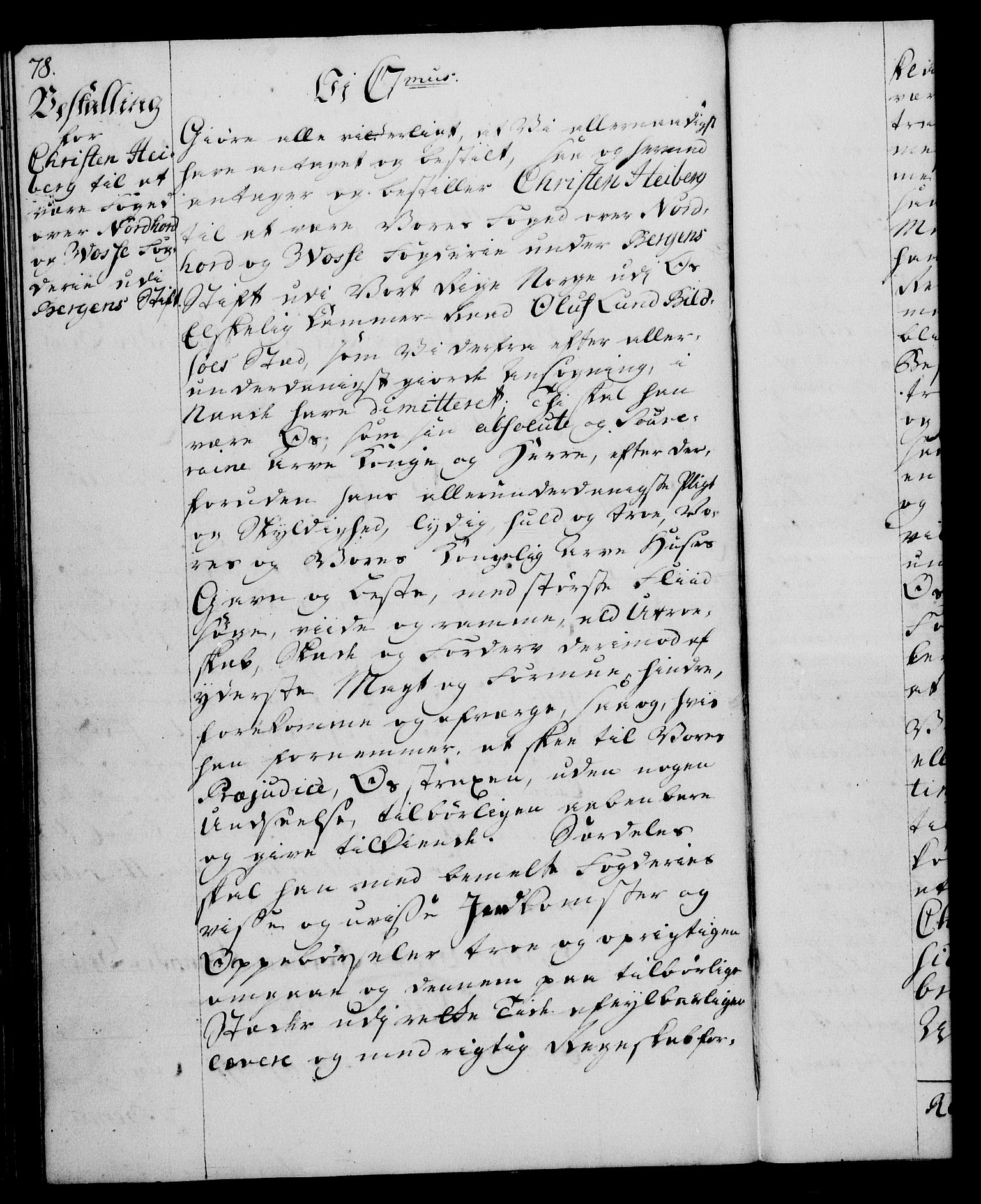 Rentekammeret, Kammerkanselliet, RA/EA-3111/G/Gg/Gge/L0004: Norsk bestallingsprotokoll med register (merket RK 53.28), 1762-1771, s. 78