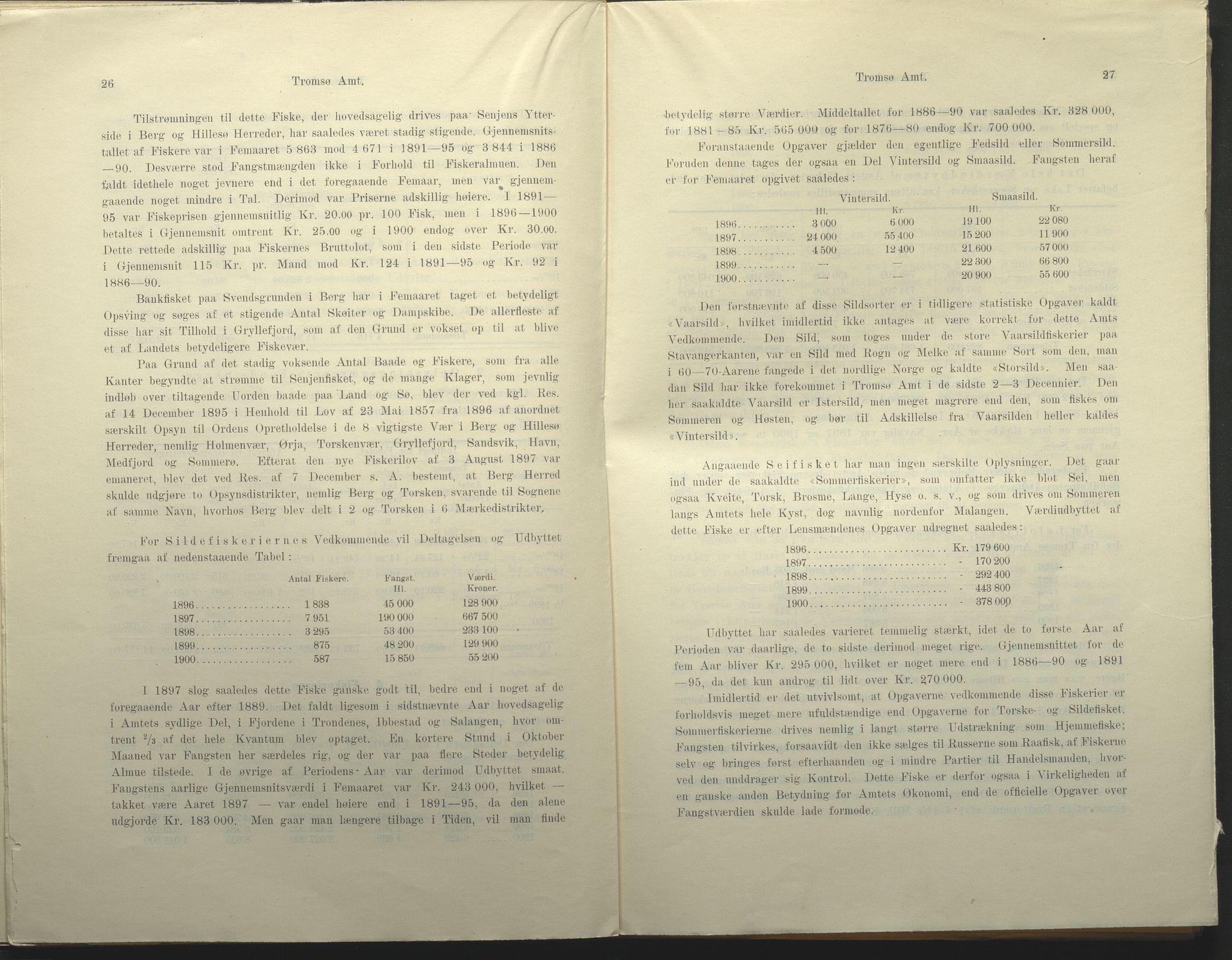 Fylkesmannen i Troms, AV/SATØ-S-0001/A7.25.1/L2072: Femårsberetninger, 1891-1900, s. 318
