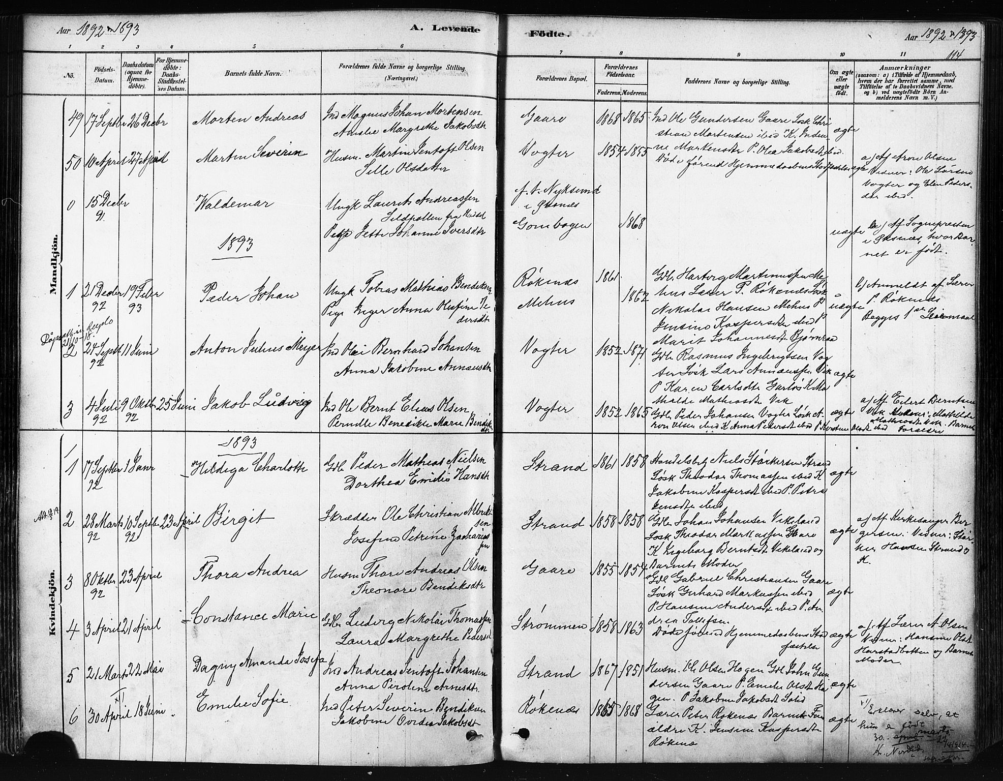 Kvæfjord sokneprestkontor, AV/SATØ-S-1323/G/Ga/Gaa/L0005kirke: Ministerialbok nr. 5, 1878-1894, s. 114