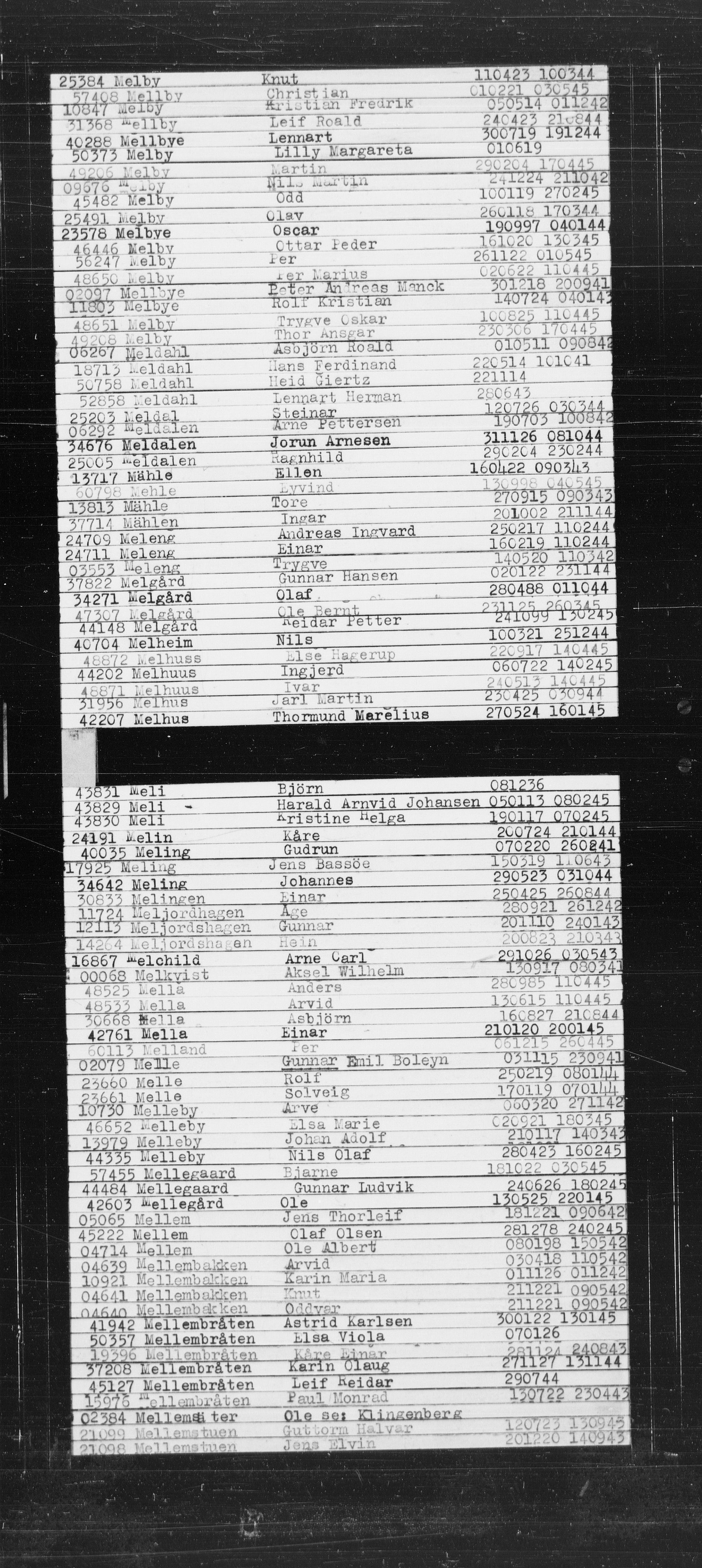 Utenriksstasjonene, Legasjonen i Stockholm, Flyktningkontoret, AV/RA-S-6753/V/Va/L0022: Alfabetisk register til Kjesäterkartoteket, 1940-1945, s. 575
