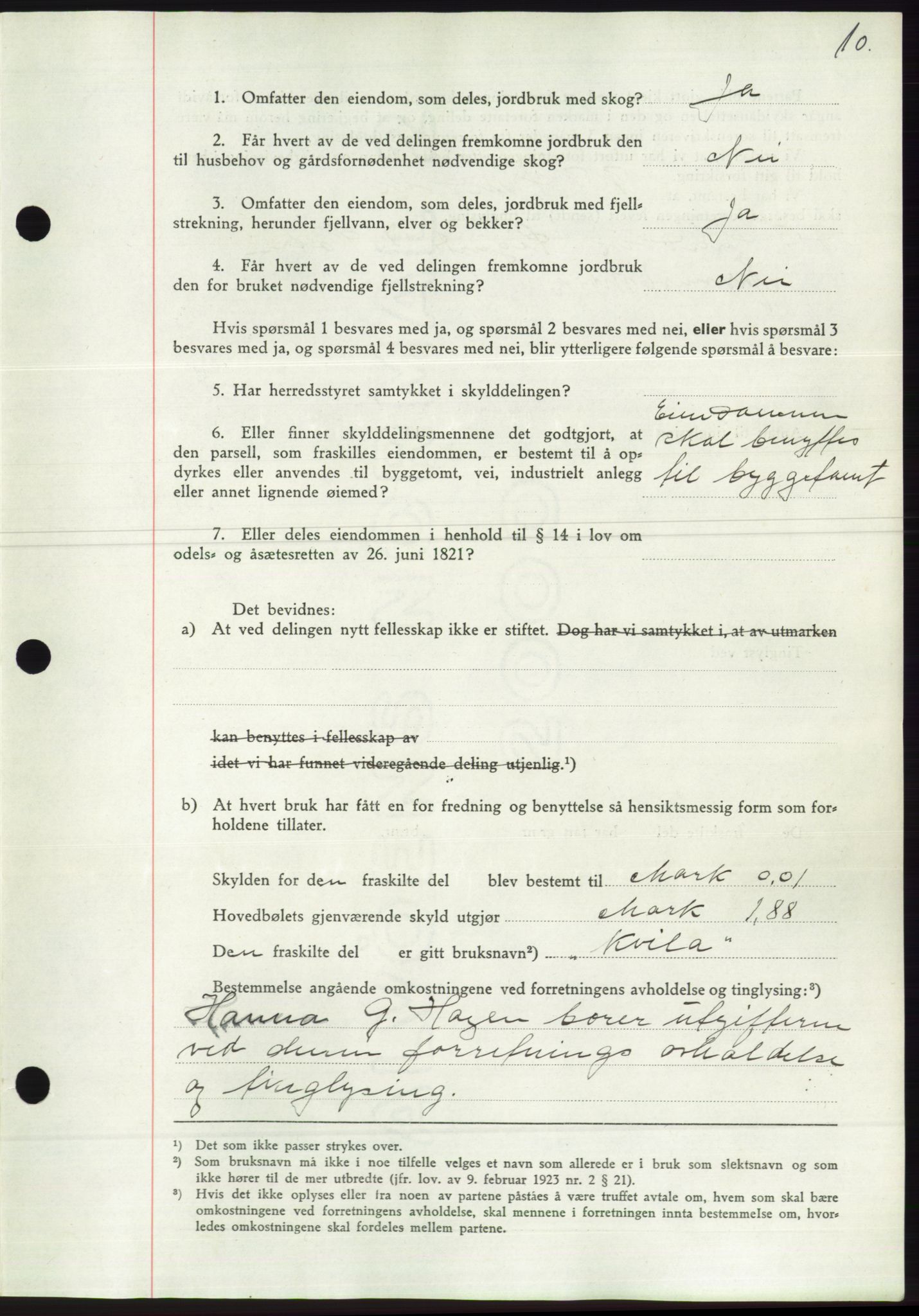 Søre Sunnmøre sorenskriveri, AV/SAT-A-4122/1/2/2C/L0068: Pantebok nr. 62, 1939-1939, Dagboknr: 598/1939