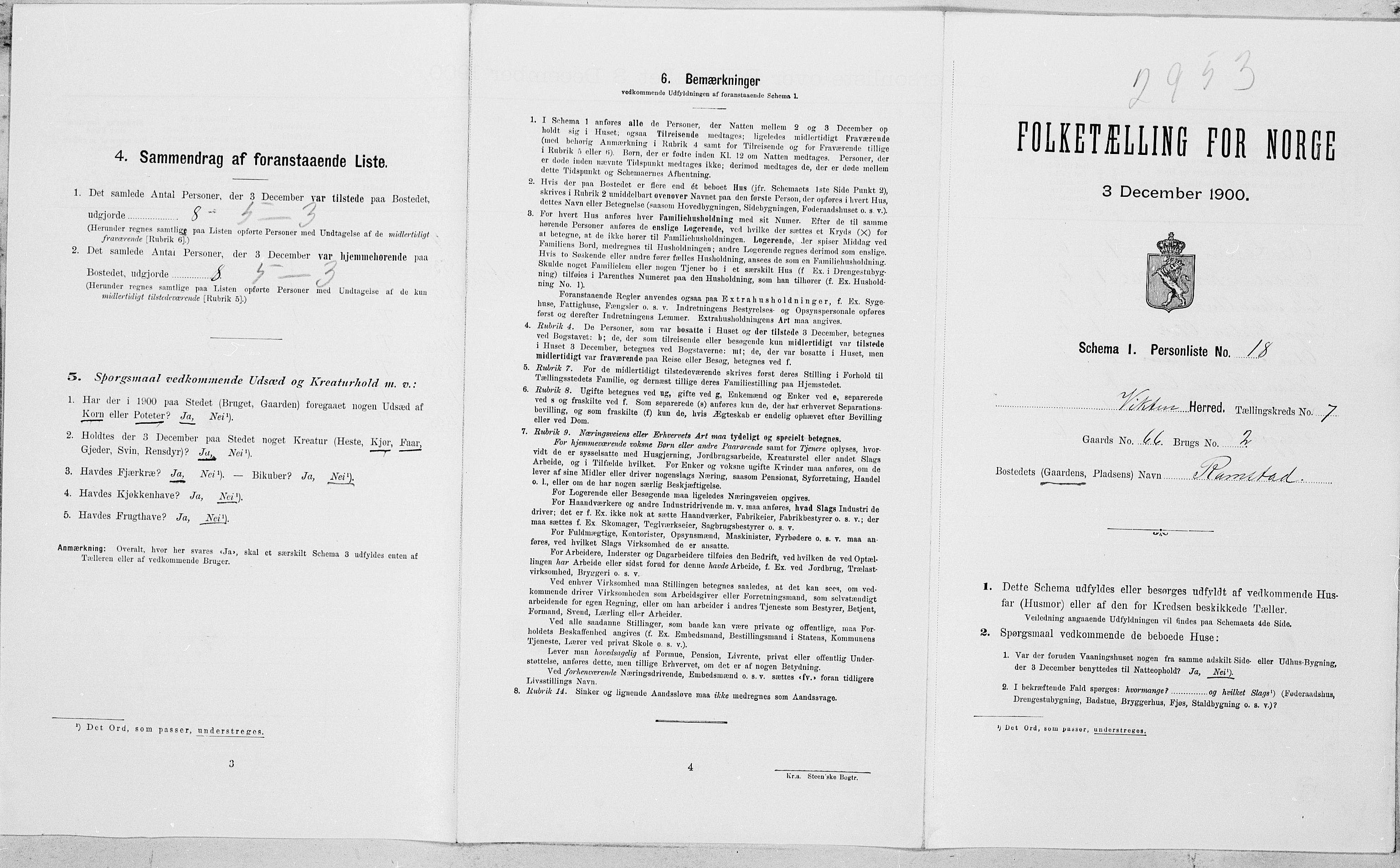 SAT, Folketelling 1900 for 1750 Vikna herred, 1900, s. 777