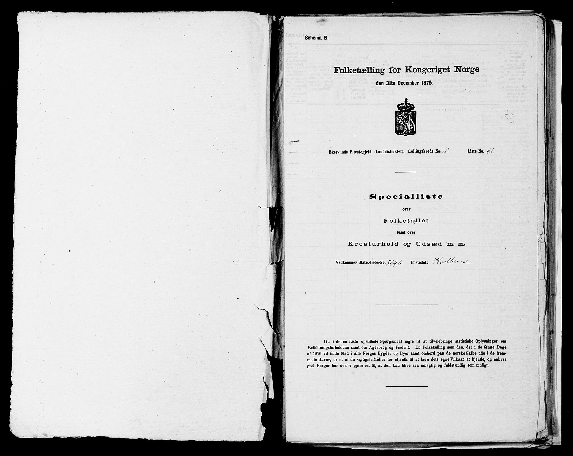 SAST, Folketelling 1875 for 1116L Eigersund prestegjeld, Eigersund landsokn og Ogna sokn, 1875, s. 1099