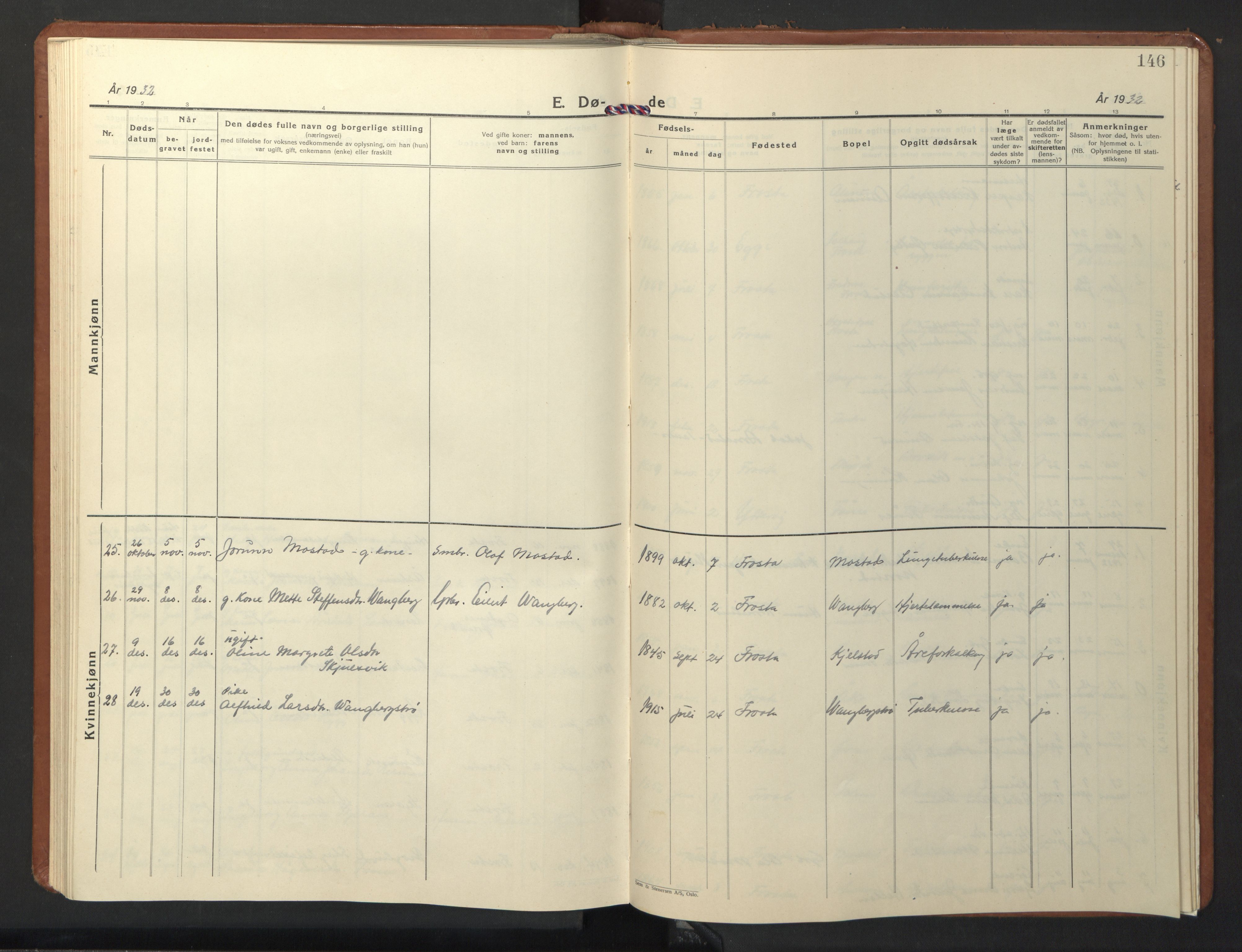 Ministerialprotokoller, klokkerbøker og fødselsregistre - Nord-Trøndelag, AV/SAT-A-1458/713/L0125: Klokkerbok nr. 713C02, 1931-1941, s. 146