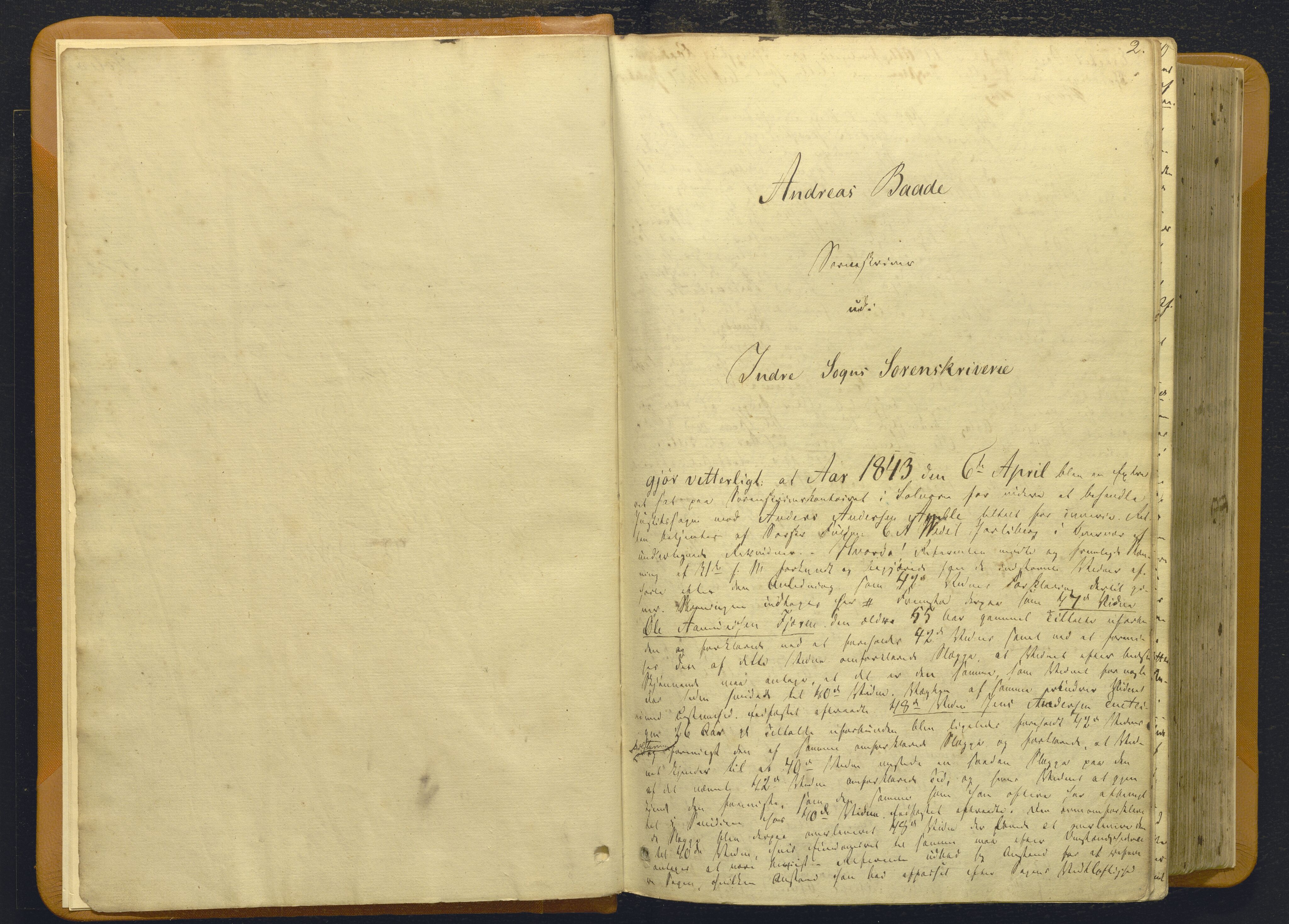 Indre Sogn tingrett, AV/SAB-A-3301/1/F/Fb/Fbc/L0007: Offentlege saker, Ba 7, 1843-1849, s. 1b-2a