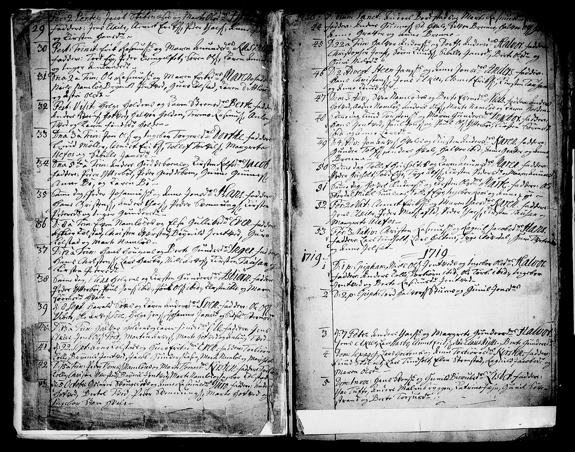 Holla kirkebøker, SAKO/A-272/F/Fa/L0001: Ministerialbok nr. 1, 1717-1779, s. 3