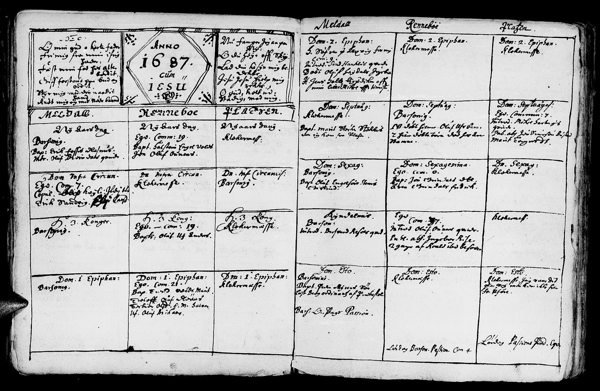 Ministerialprotokoller, klokkerbøker og fødselsregistre - Sør-Trøndelag, SAT/A-1456/672/L0848: Ministerialbok nr. 672A01, 1682-1698