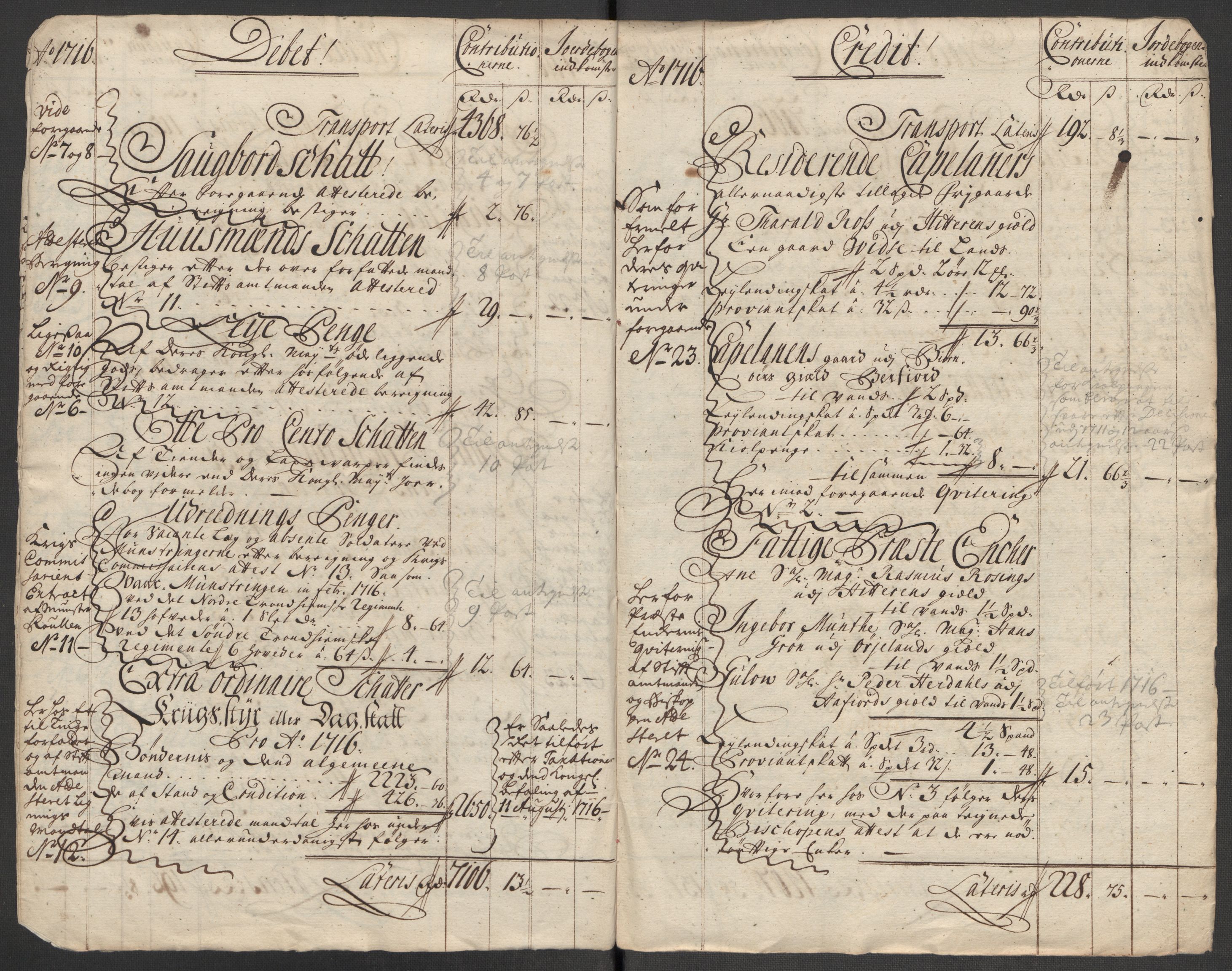 Rentekammeret inntil 1814, Reviderte regnskaper, Fogderegnskap, AV/RA-EA-4092/R57/L3864: Fogderegnskap Fosen, 1716, s. 9