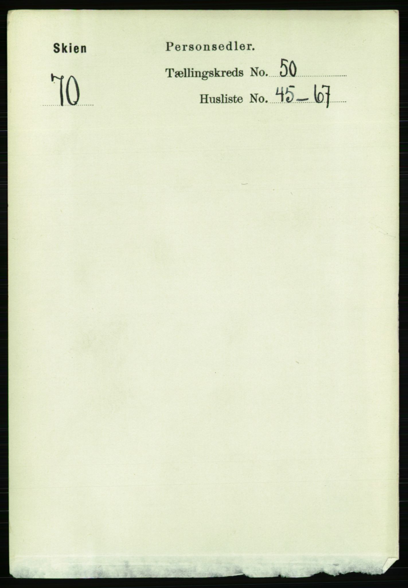 RA, Folketelling 1891 for 0806 Skien kjøpstad, 1891, s. 11200