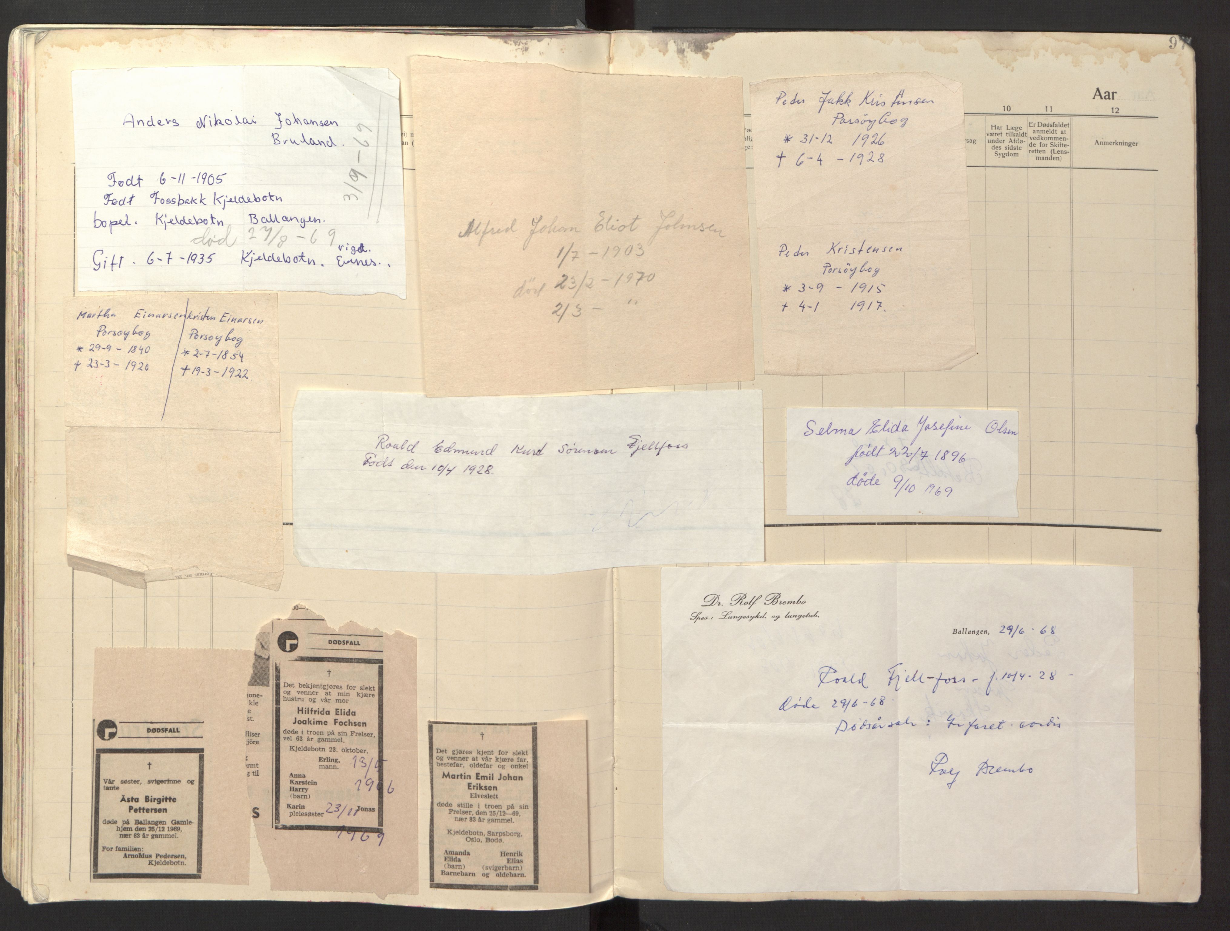 Ministerialprotokoller, klokkerbøker og fødselsregistre - Nordland, AV/SAT-A-1459/869/L0981: Klokkerbok nr. 869C07, 1911-1938, s. 97