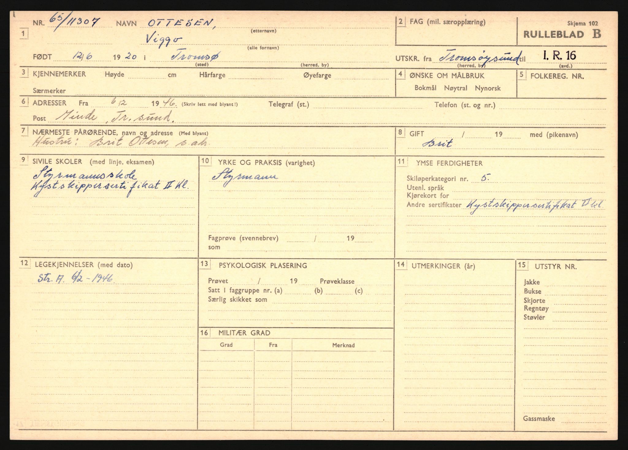 Forsvaret, Troms infanteriregiment nr. 16, AV/RA-RAFA-3146/P/Pa/L0024/0002: Rulleblad / Rulleblad for regimentets menige mannskaper, årsklasse 1941, 1941, s. 390