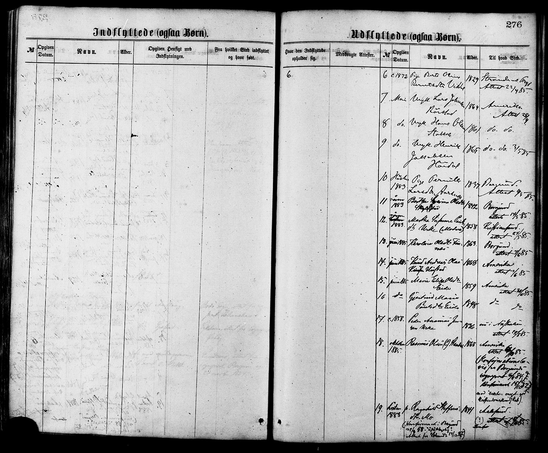 Ministerialprotokoller, klokkerbøker og fødselsregistre - Møre og Romsdal, AV/SAT-A-1454/515/L0210: Ministerialbok nr. 515A06, 1868-1885, s. 276