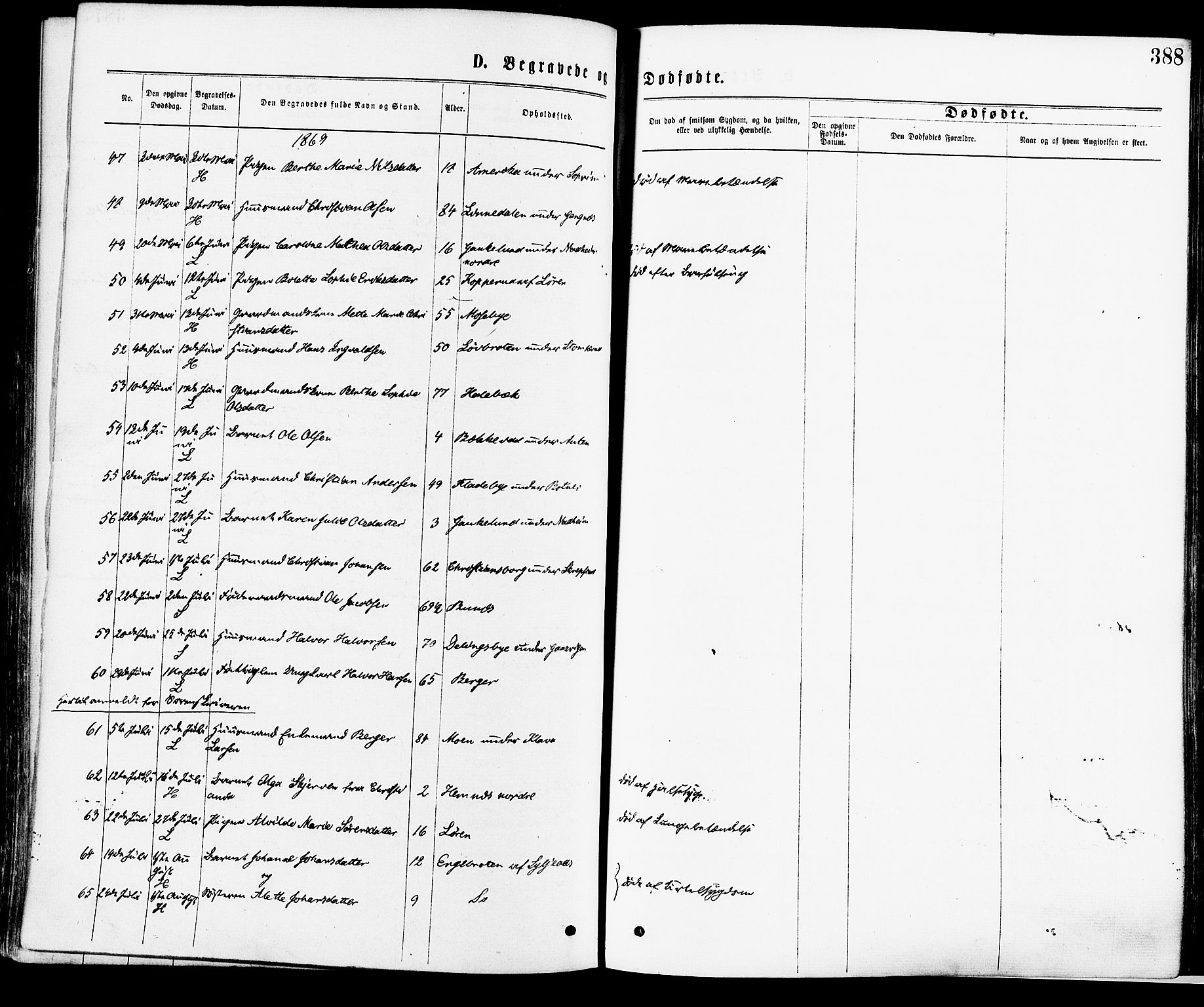 Høland prestekontor Kirkebøker, SAO/A-10346a/F/Fa/L0012.a: Ministerialbok nr. I 12A, 1869-1879, s. 388