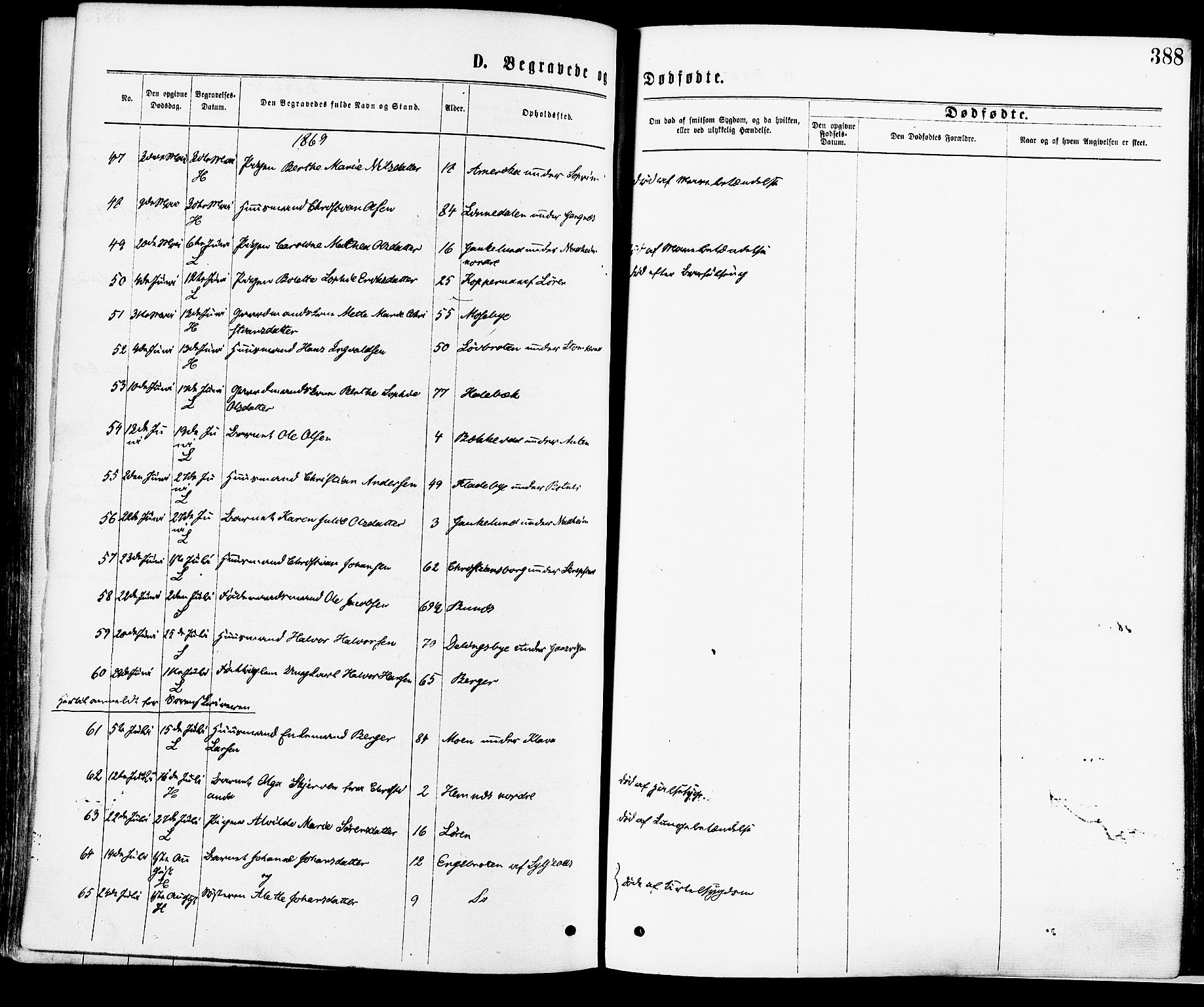 Høland prestekontor Kirkebøker, AV/SAO-A-10346a/F/Fa/L0012.a: Ministerialbok nr. I 12A, 1869-1879, s. 388