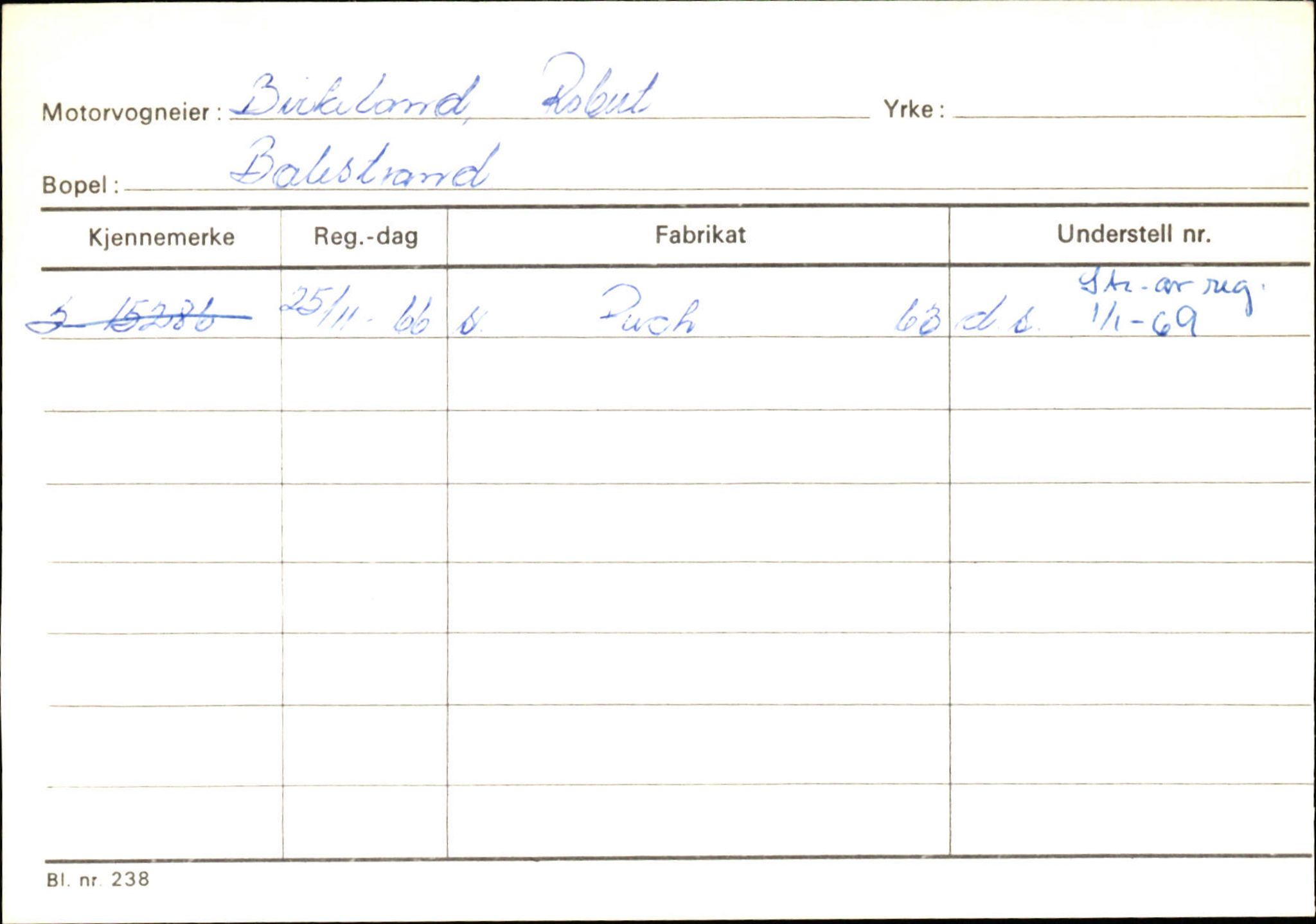 Statens vegvesen, Sogn og Fjordane vegkontor, SAB/A-5301/4/F/L0132: Eigarregister Askvoll A-Å. Balestrand A-Å, 1945-1975, s. 1576