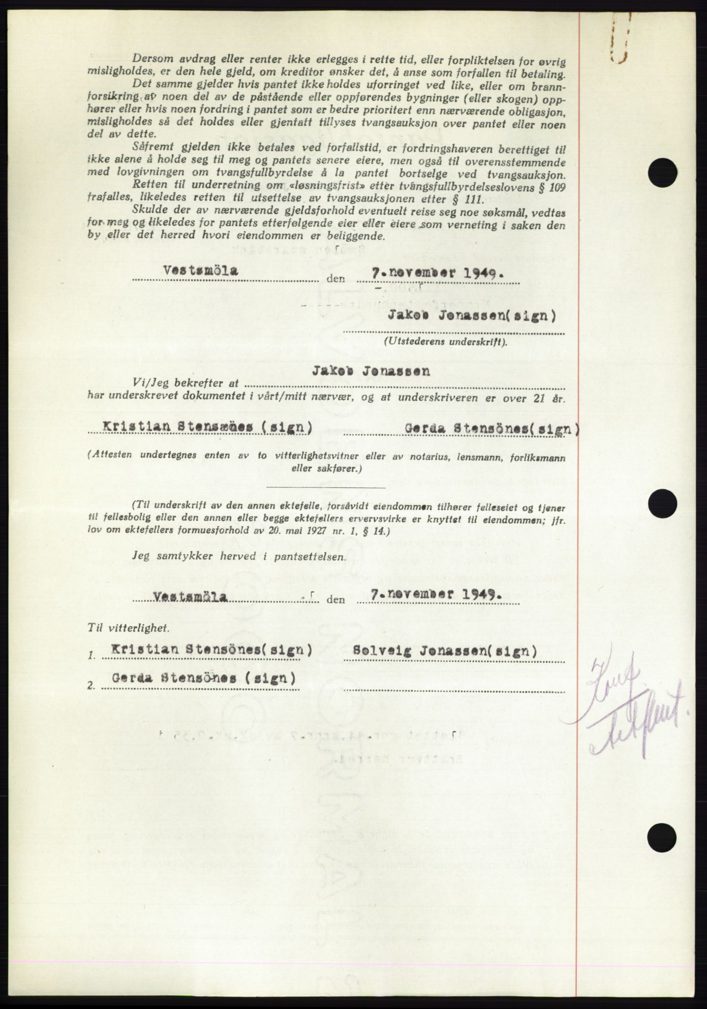 Nordmøre sorenskriveri, AV/SAT-A-4132/1/2/2Ca: Pantebok nr. B105, 1950-1950, Dagboknr: 2417/1950