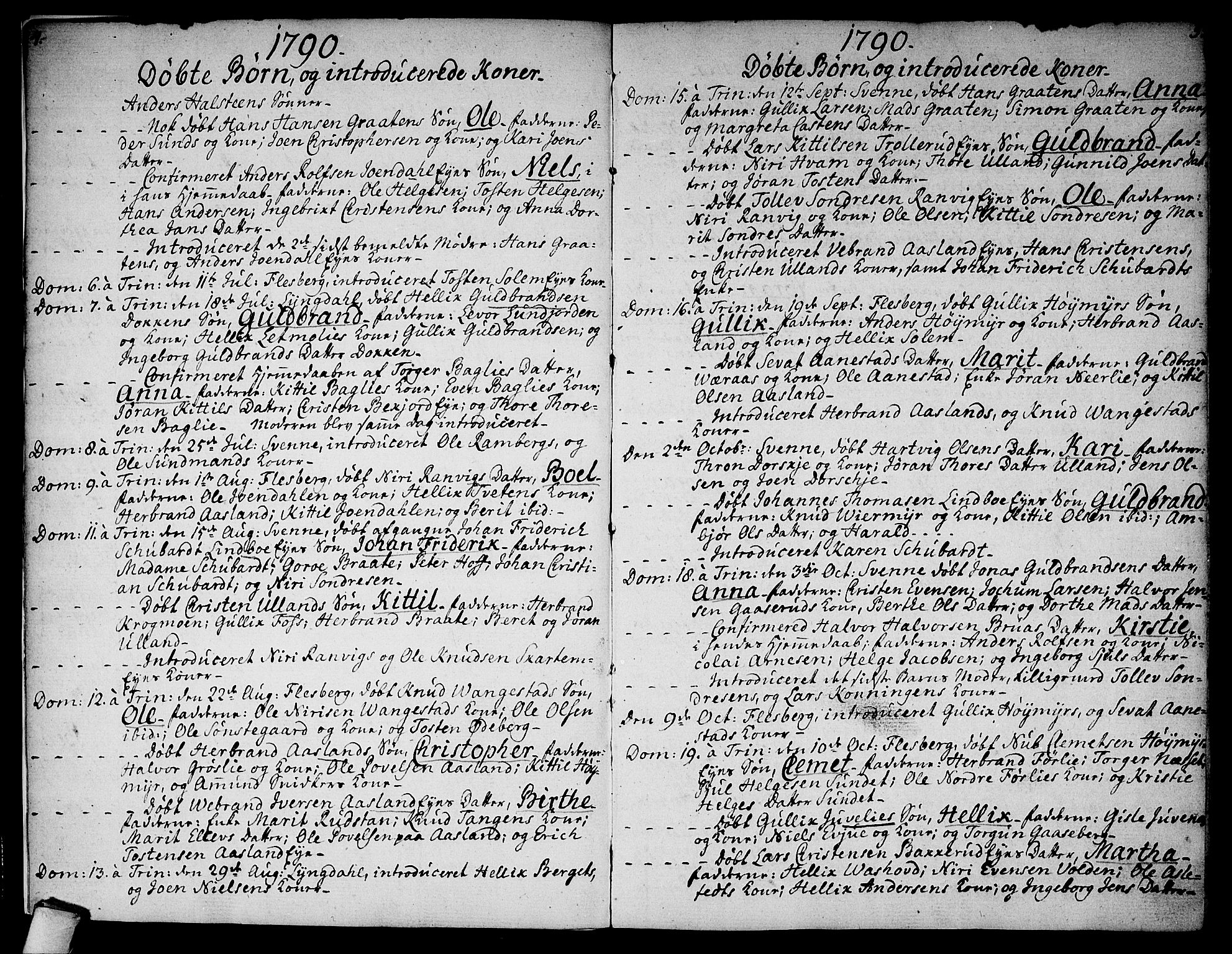 Flesberg kirkebøker, SAKO/A-18/F/Fa/L0004: Ministerialbok nr. I 4, 1788-1815, s. 4-5