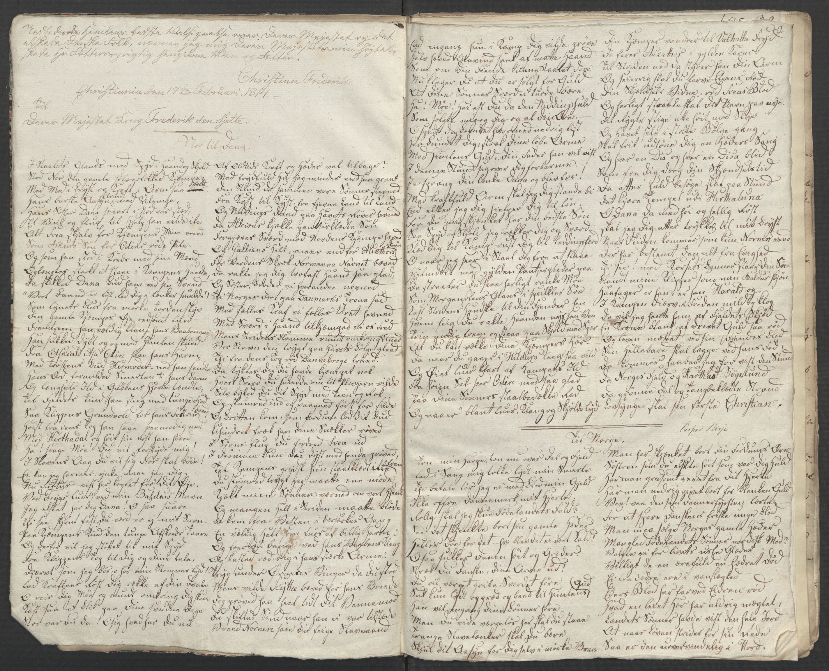 Faye, Andreas, AV/RA-PA-0015/F/Fh/L0028/0007: -- / Documenter vedk. begivenhedene i Norge 1814, deriblandt actstykkene vedk. Carsten Ankers sendelse og hans depescher, s. 5