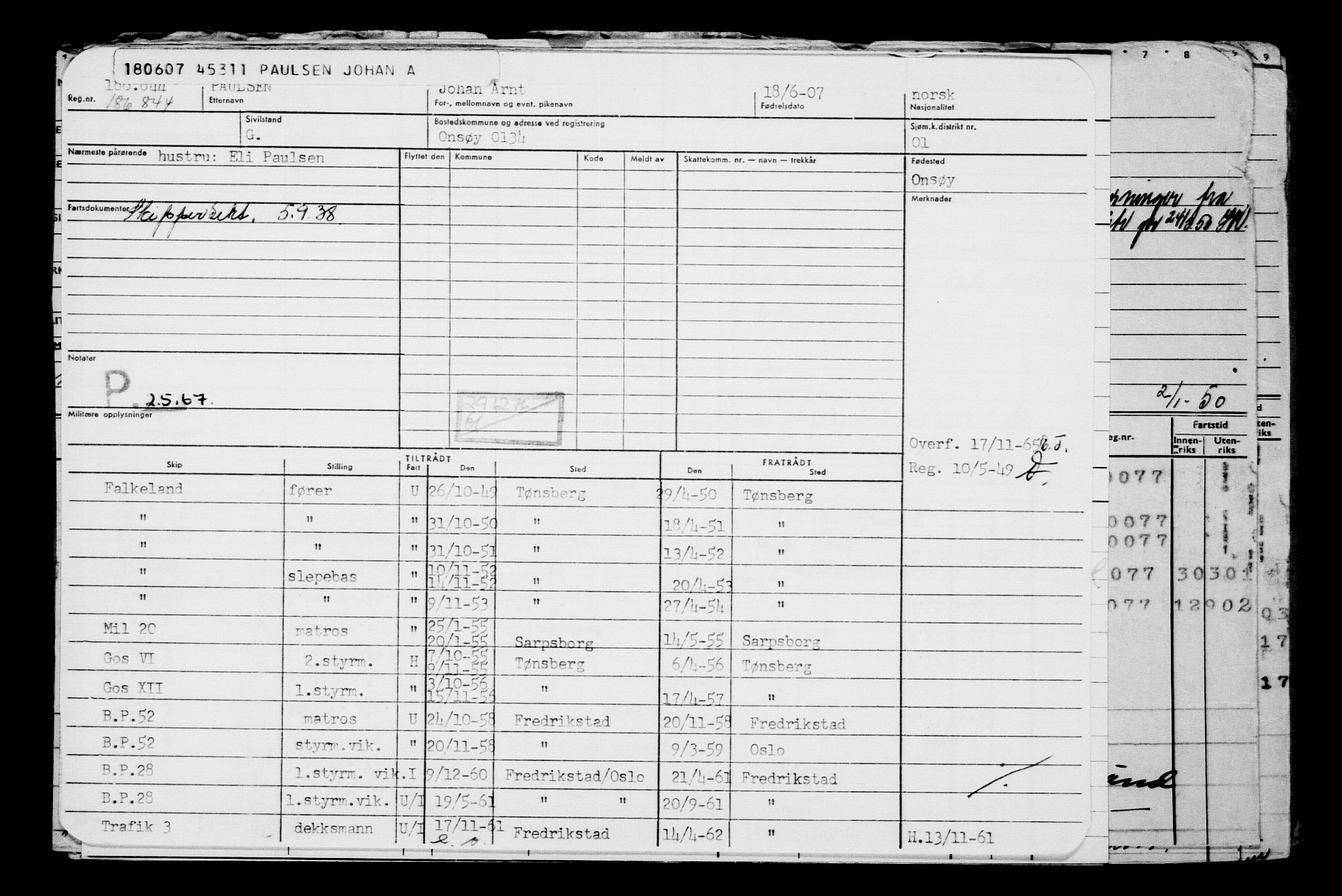 Direktoratet for sjømenn, AV/RA-S-3545/G/Gb/L0071: Hovedkort, 1907, s. 614