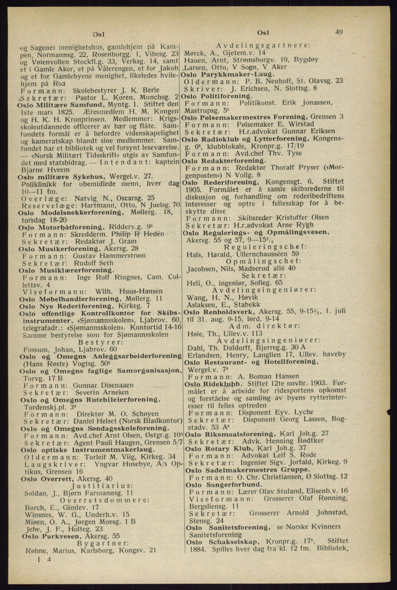 Kristiania/Oslo adressebok, PUBL/-, 1933, s. 49