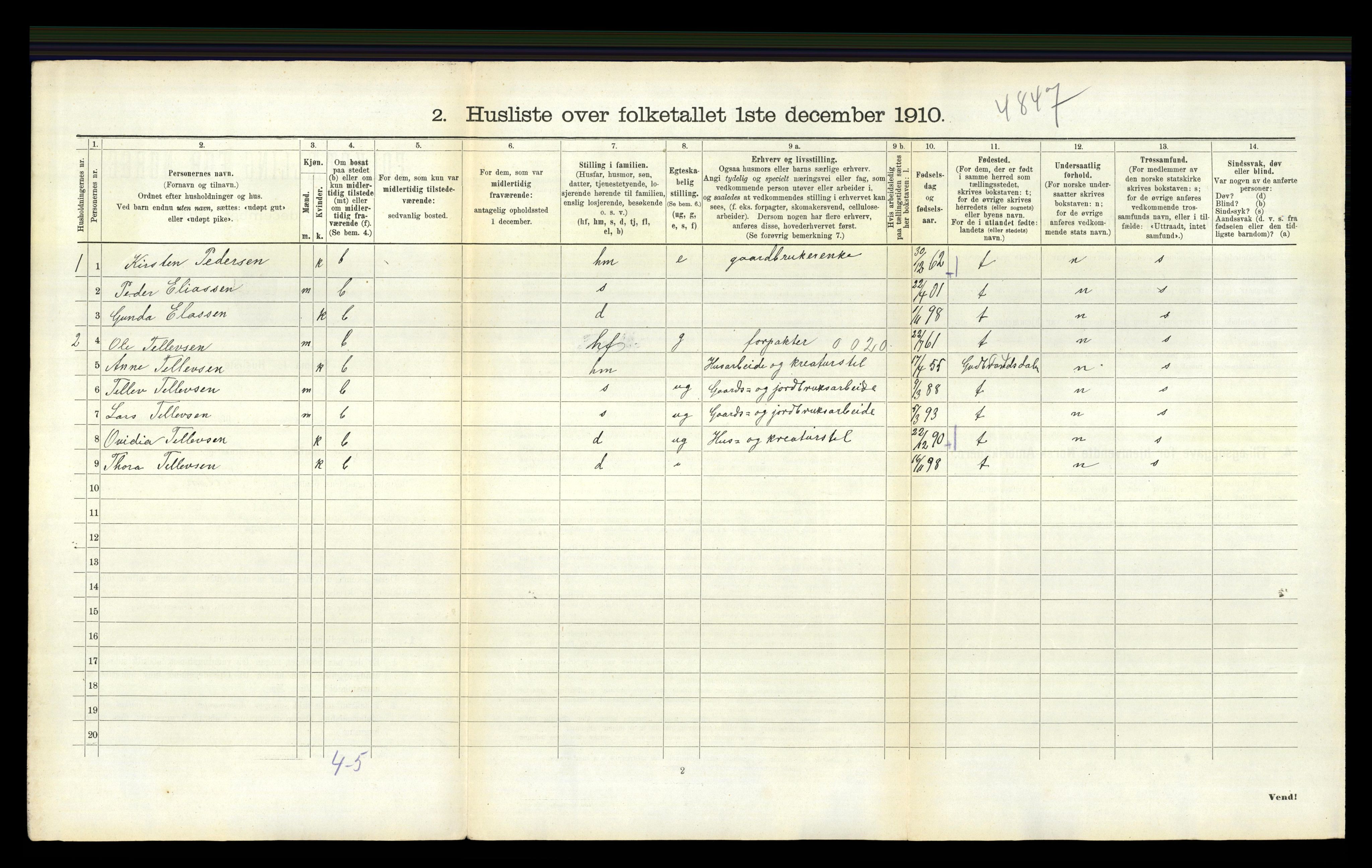 RA, Folketelling 1910 for 0814 Bamble herred, 1910, s. 363