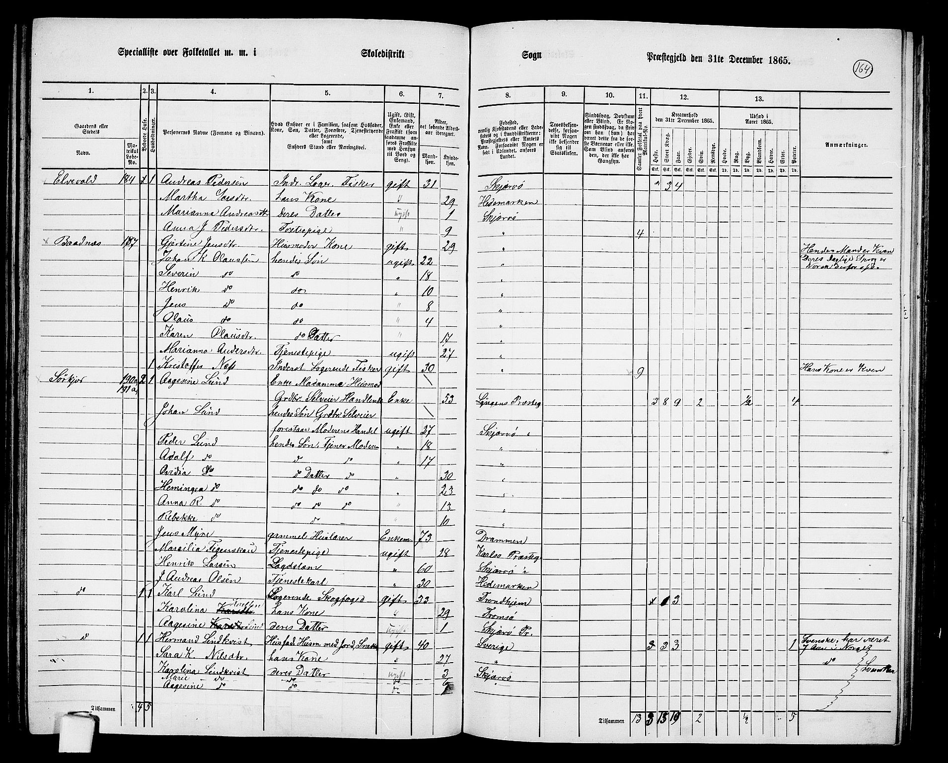 RA, Folketelling 1865 for 1941P Skjervøy prestegjeld, 1865, s. 46