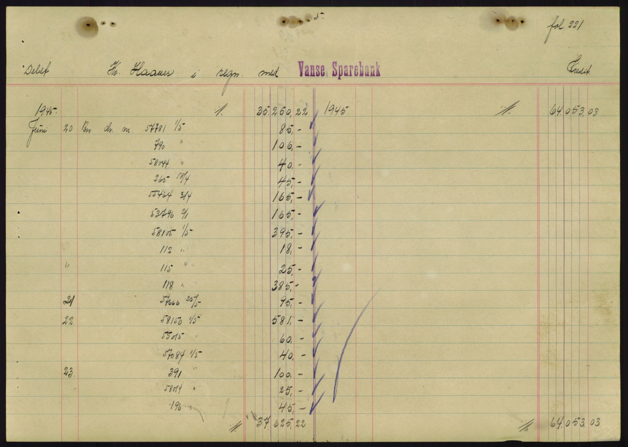 Forsvarsdepartementet, 10. kontor / Oppgjørskontoret, AV/RA-RAFA-1225/D/Db/L0180: Lista oppgjørskontor, 1942-1952, s. 2053