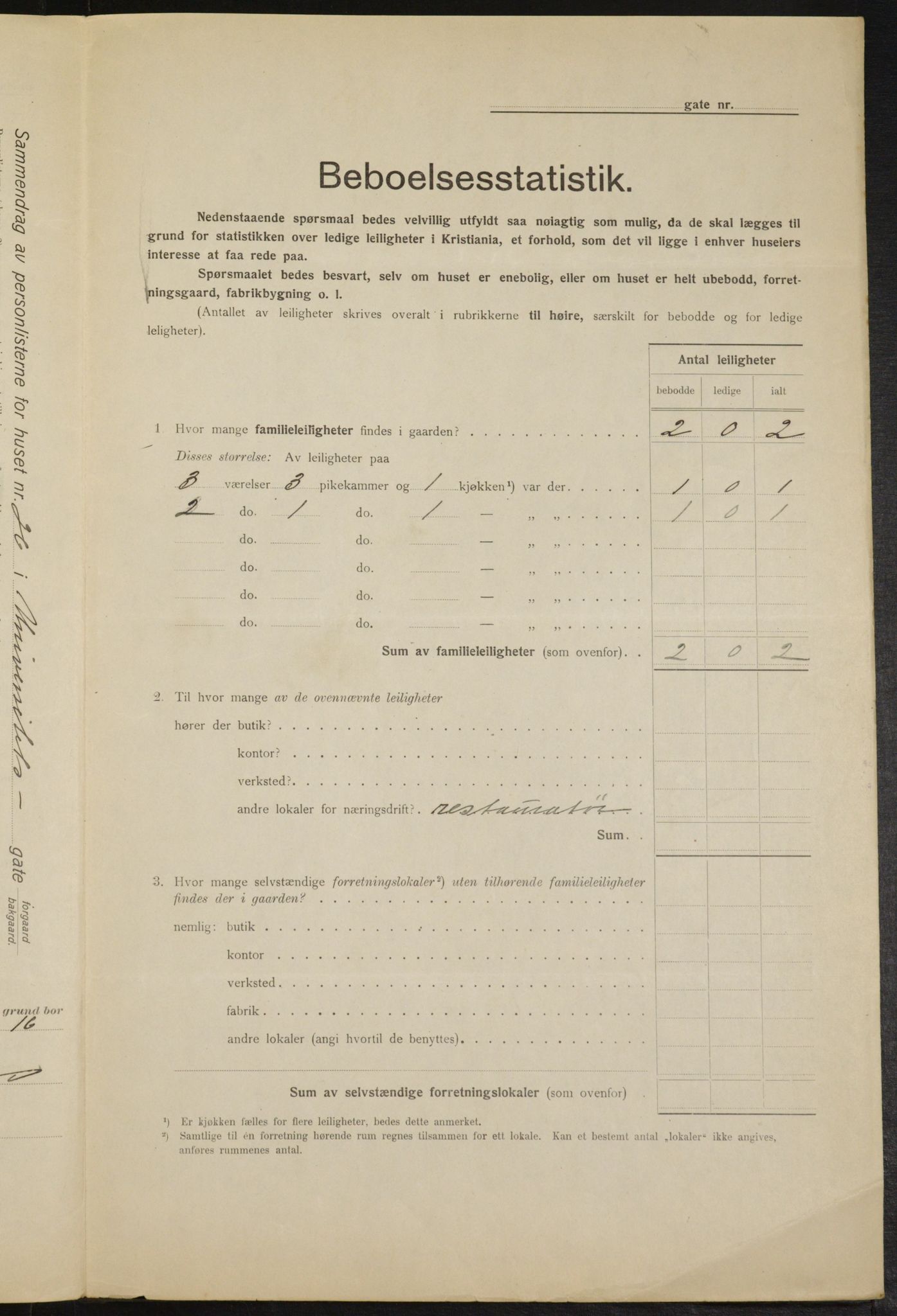 OBA, Kommunal folketelling 1.2.1915 for Kristiania, 1915, s. 120859