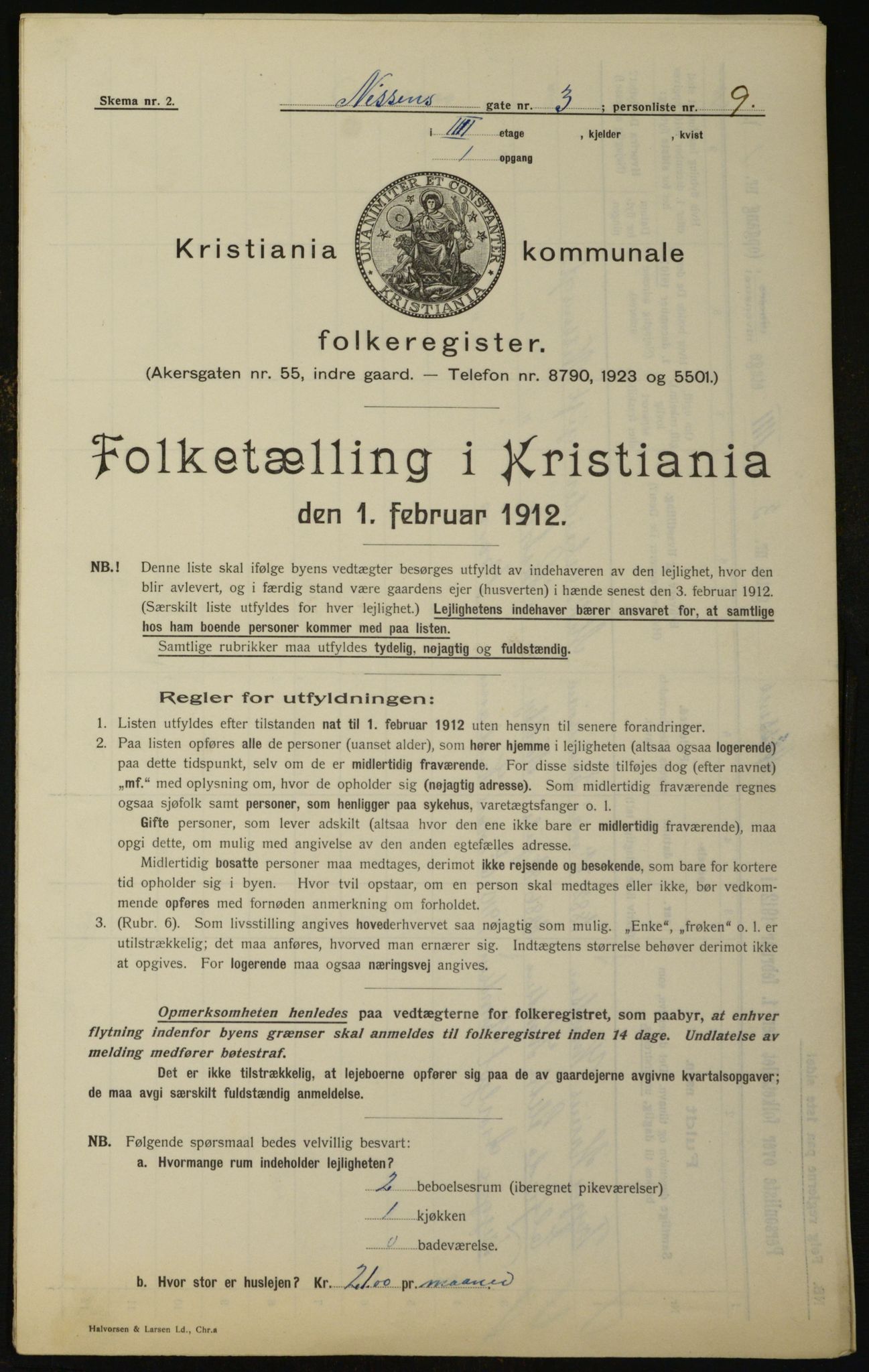 OBA, Kommunal folketelling 1.2.1912 for Kristiania, 1912, s. 71735