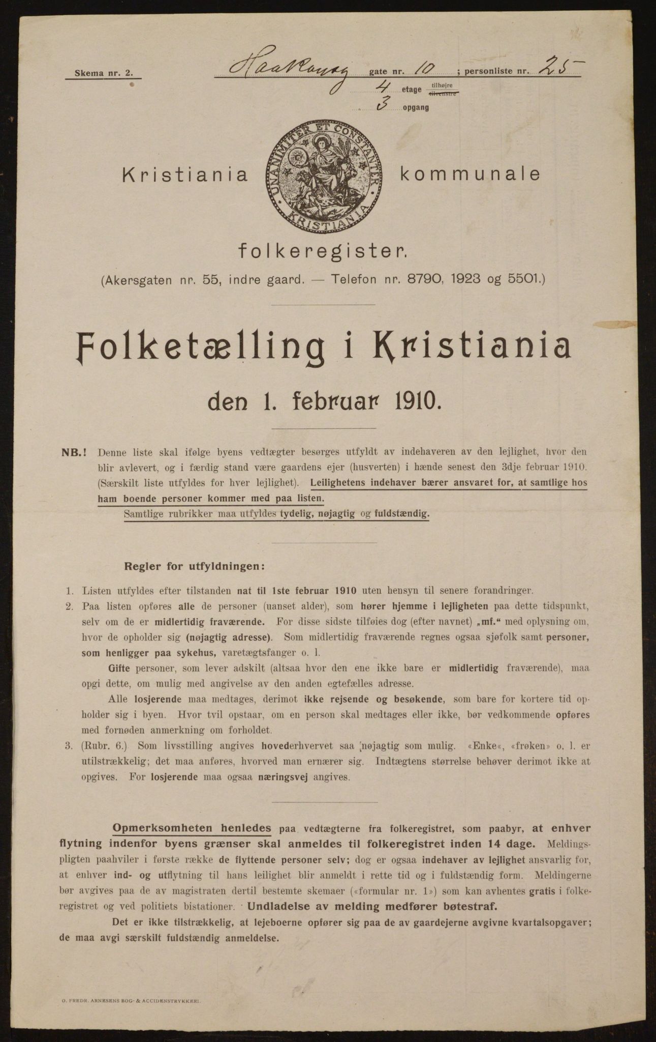 OBA, Kommunal folketelling 1.2.1910 for Kristiania, 1910, s. 41838