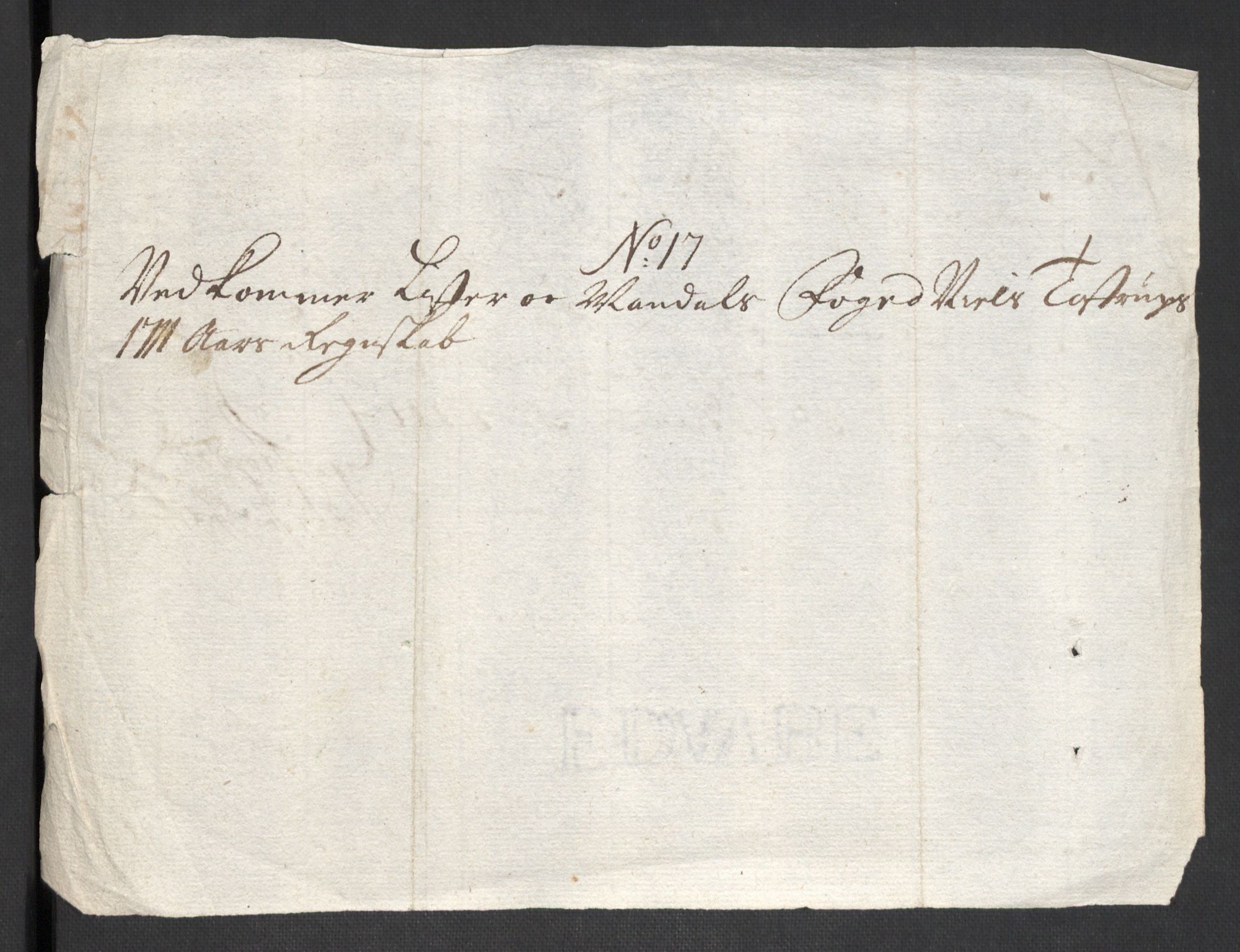 Rentekammeret inntil 1814, Reviderte regnskaper, Fogderegnskap, AV/RA-EA-4092/R43/L2554: Fogderegnskap Lista og Mandal, 1711, s. 154