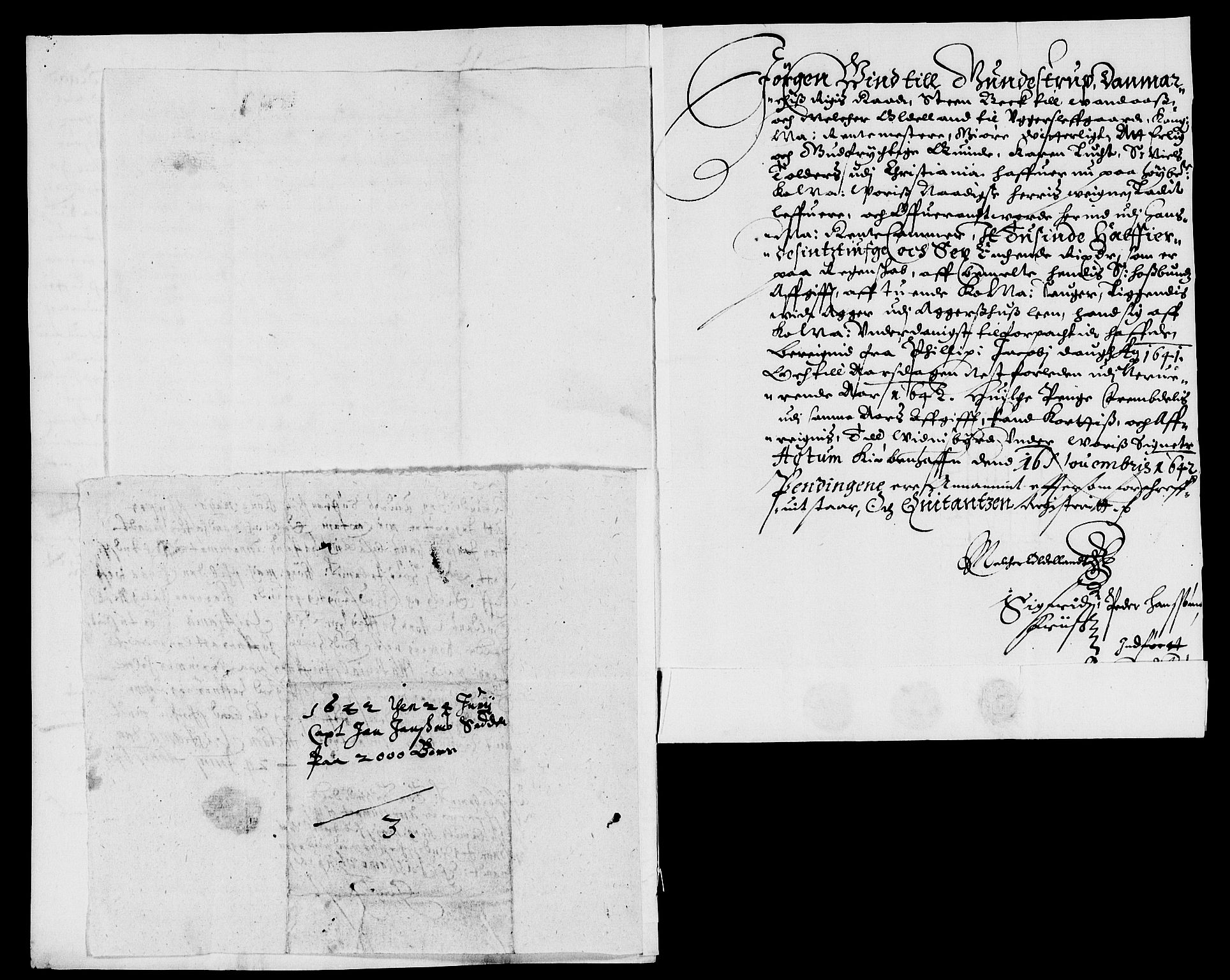 Rentekammeret inntil 1814, Reviderte regnskaper, Lensregnskaper, AV/RA-EA-5023/R/Rb/Rbh/L0001: Sager i Aker, 1628-1646