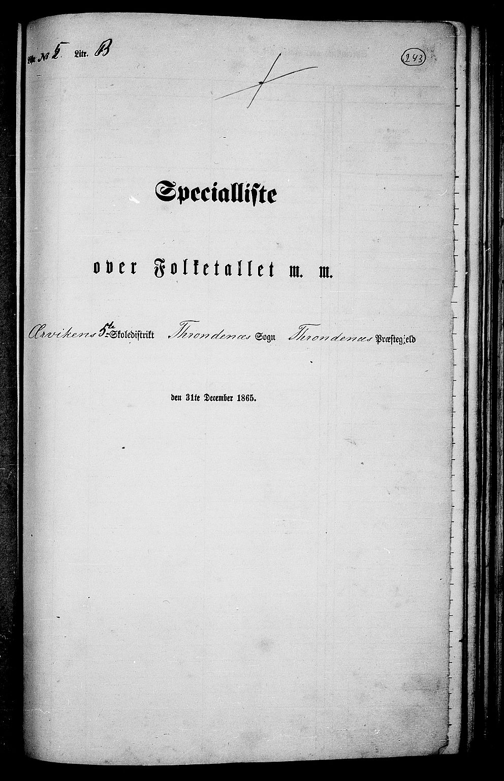 RA, Folketelling 1865 for 1914P Trondenes prestegjeld, 1865, s. 128