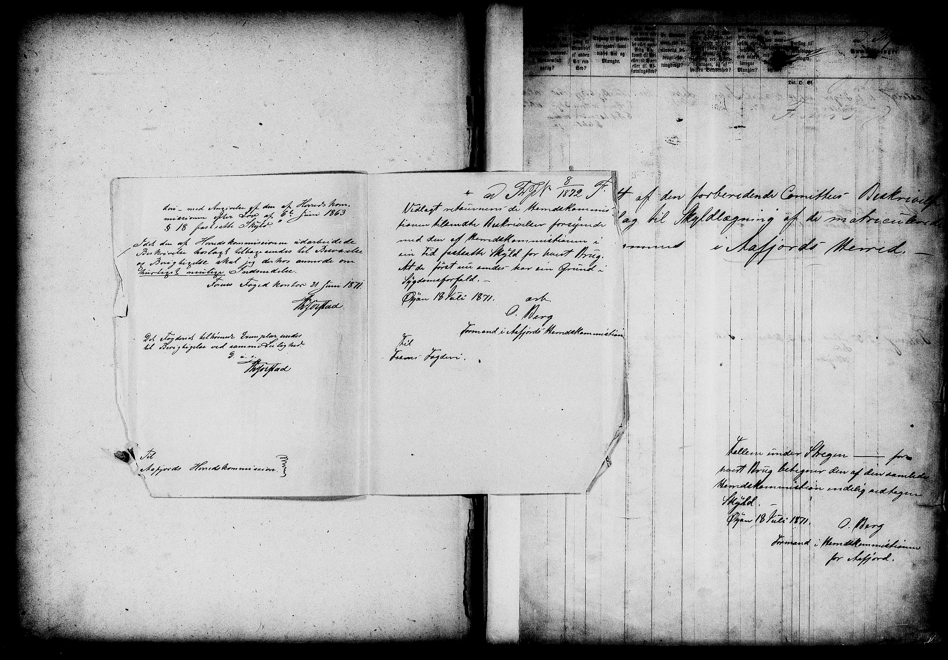 Matrikkelrevisjonen av 1863, AV/RA-S-1530/F/Fe/L0315: Åfjord (Å, Jøssund), 1863