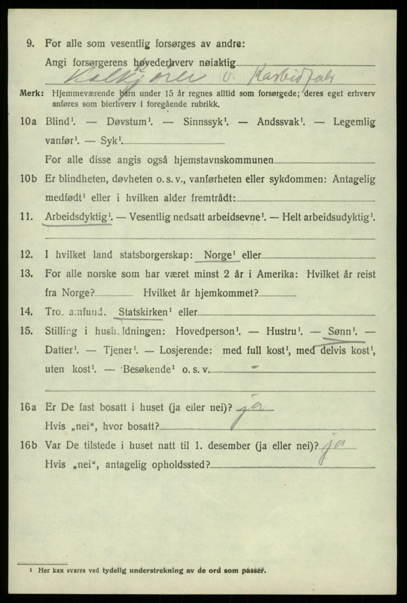 SAB, Folketelling 1920 for 1228 Odda herred, 1920, s. 4280
