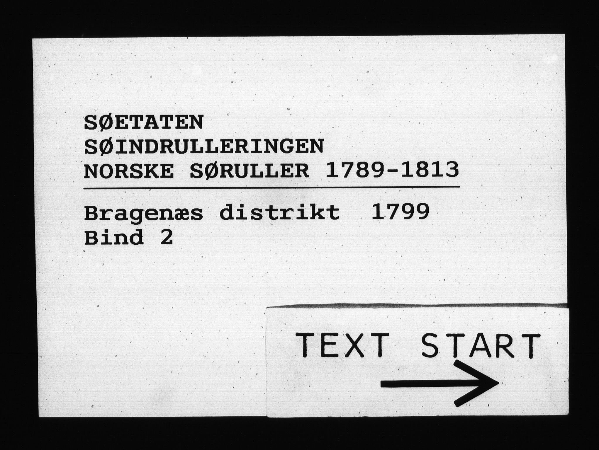 Sjøetaten, RA/EA-3110/F/L0126: Bragernes distrikt, bind 2, 1799