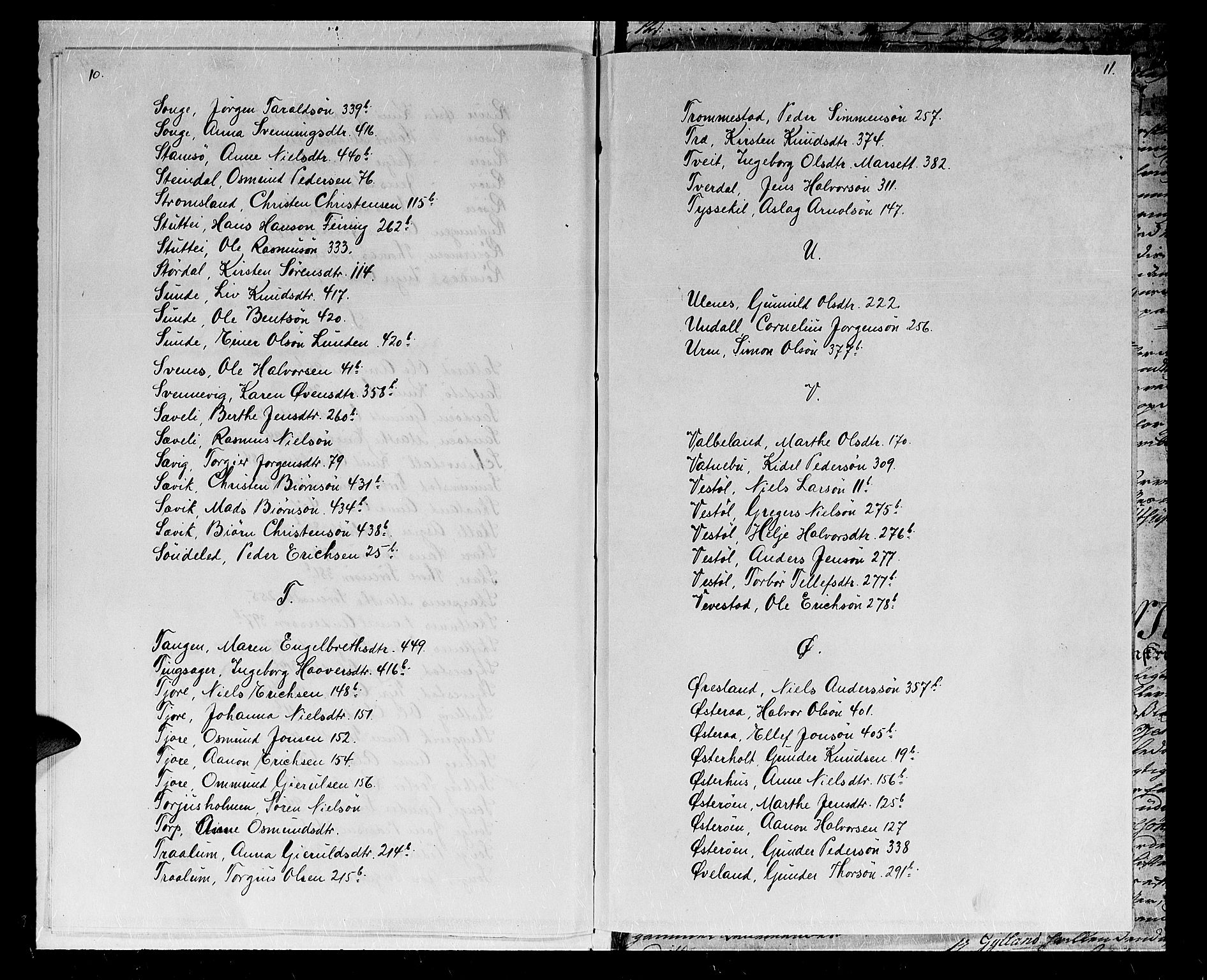 Nedenes sorenskriveri før 1824, AV/SAK-1221-0007/H/Hc/L0015: Skifteprotokoll med register nr 12a, 1730-1734, s. 10-11