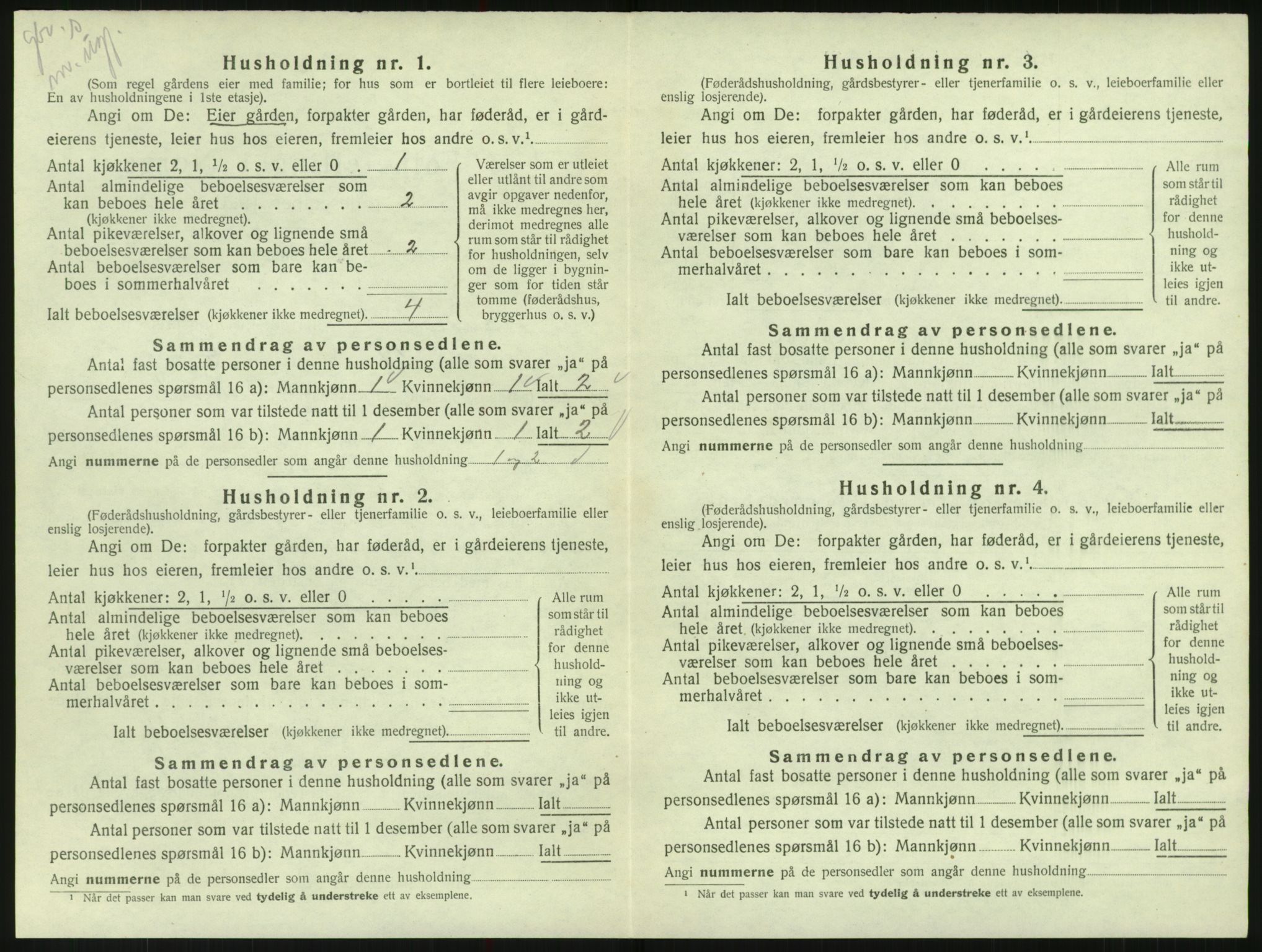 SAK, Folketelling 1920 for 1011 Randesund herred, 1920, s. 87
