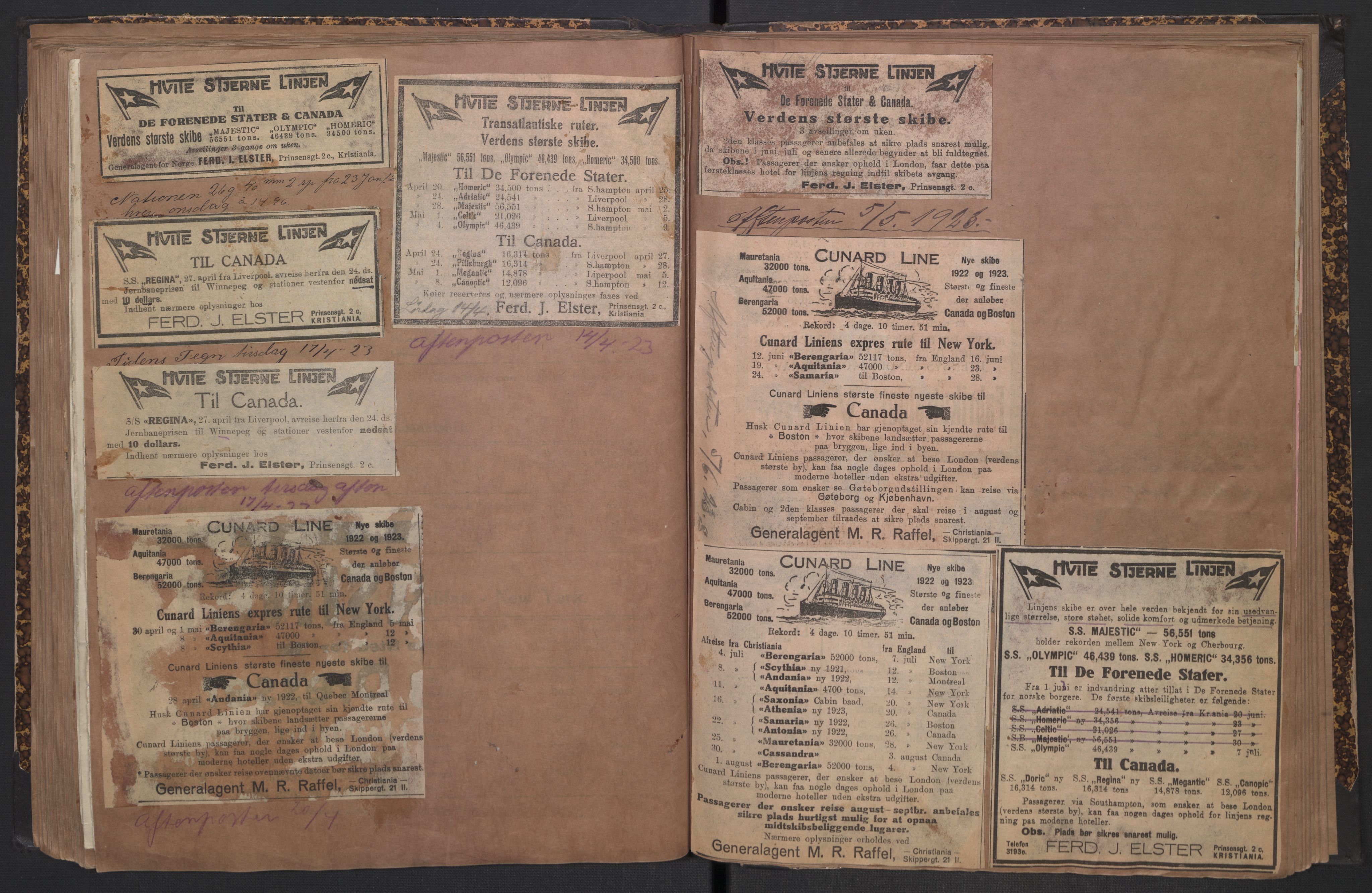 White Star-linjen, AV/SAO-PAO-0201/D/Dc/L0001: Utklippingsbok, 1909-1924, s. 77