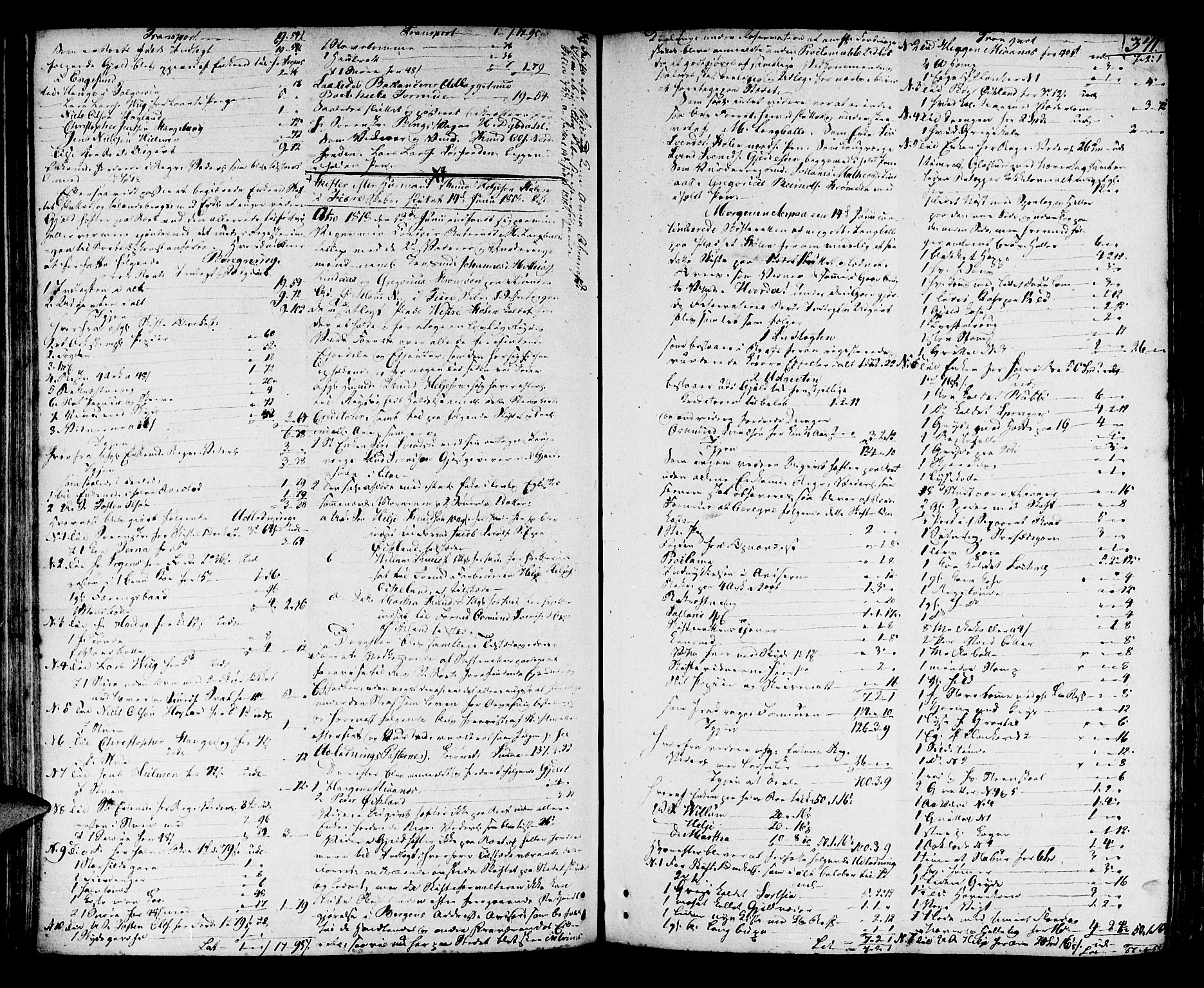 Sunnhordland sorenskrivar, SAB/A-2401/1/H/Ha/Haa/L0013: Skifteprotokollar. Register i protokoll, 1814-1819, s. 340b-341a