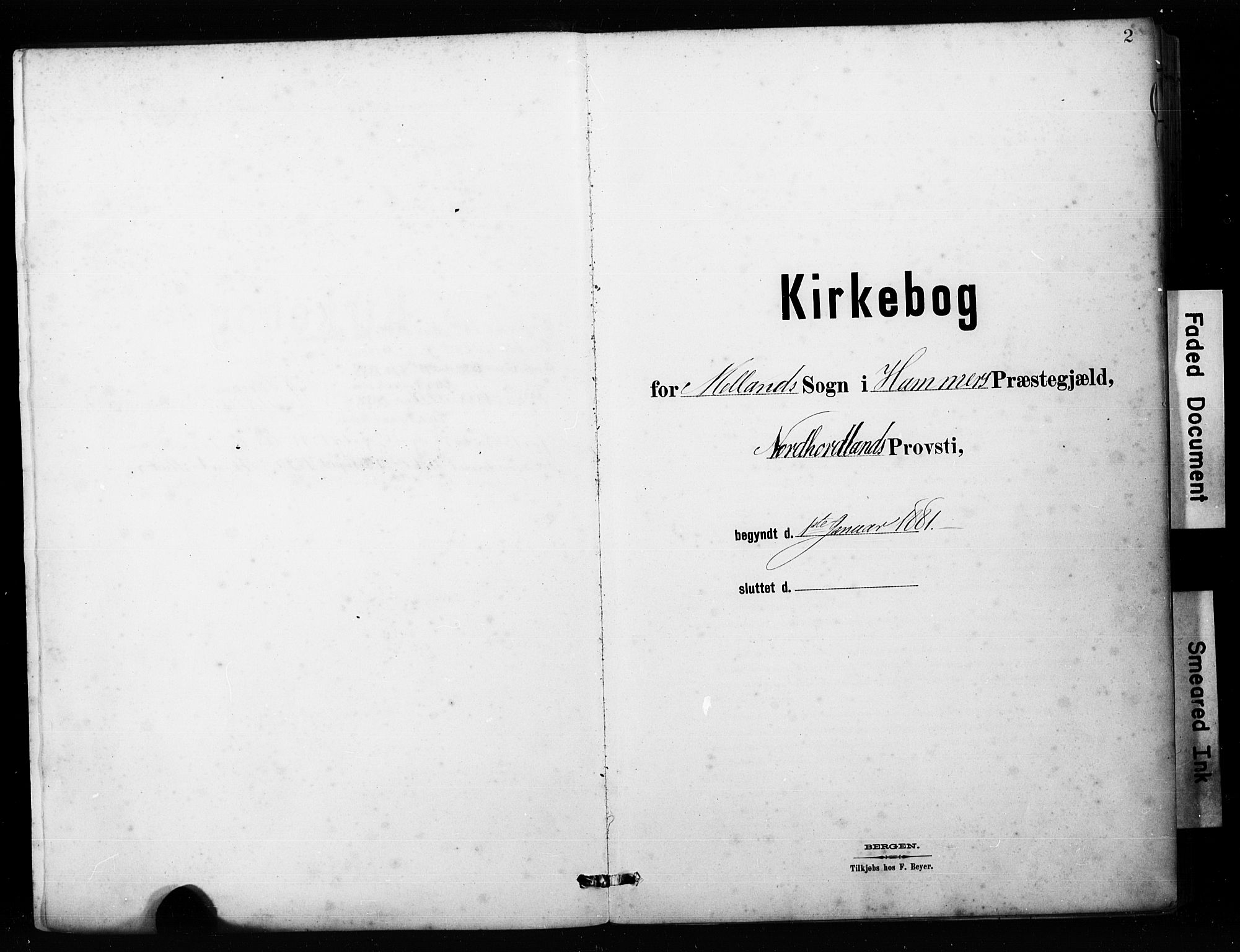 Alversund Sokneprestembete, SAB/A-73901/H/Ha/Hab: Klokkerbok nr. C 3, 1881-1894, s. 2